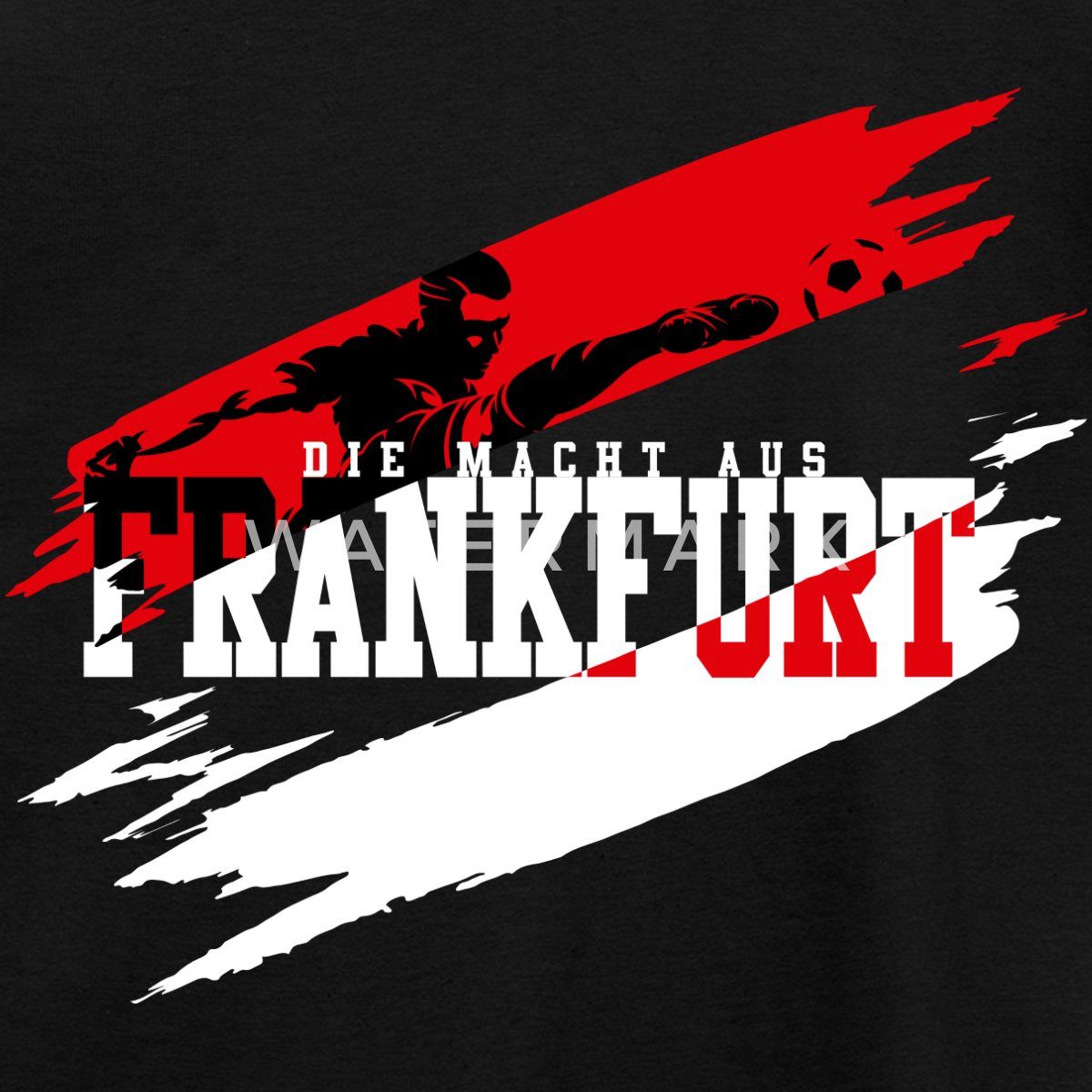 Spreadshirt T-Shirt Die Macht Aus Frankfurt Fußball Fan Kinder T-Shirt (1-tlg)