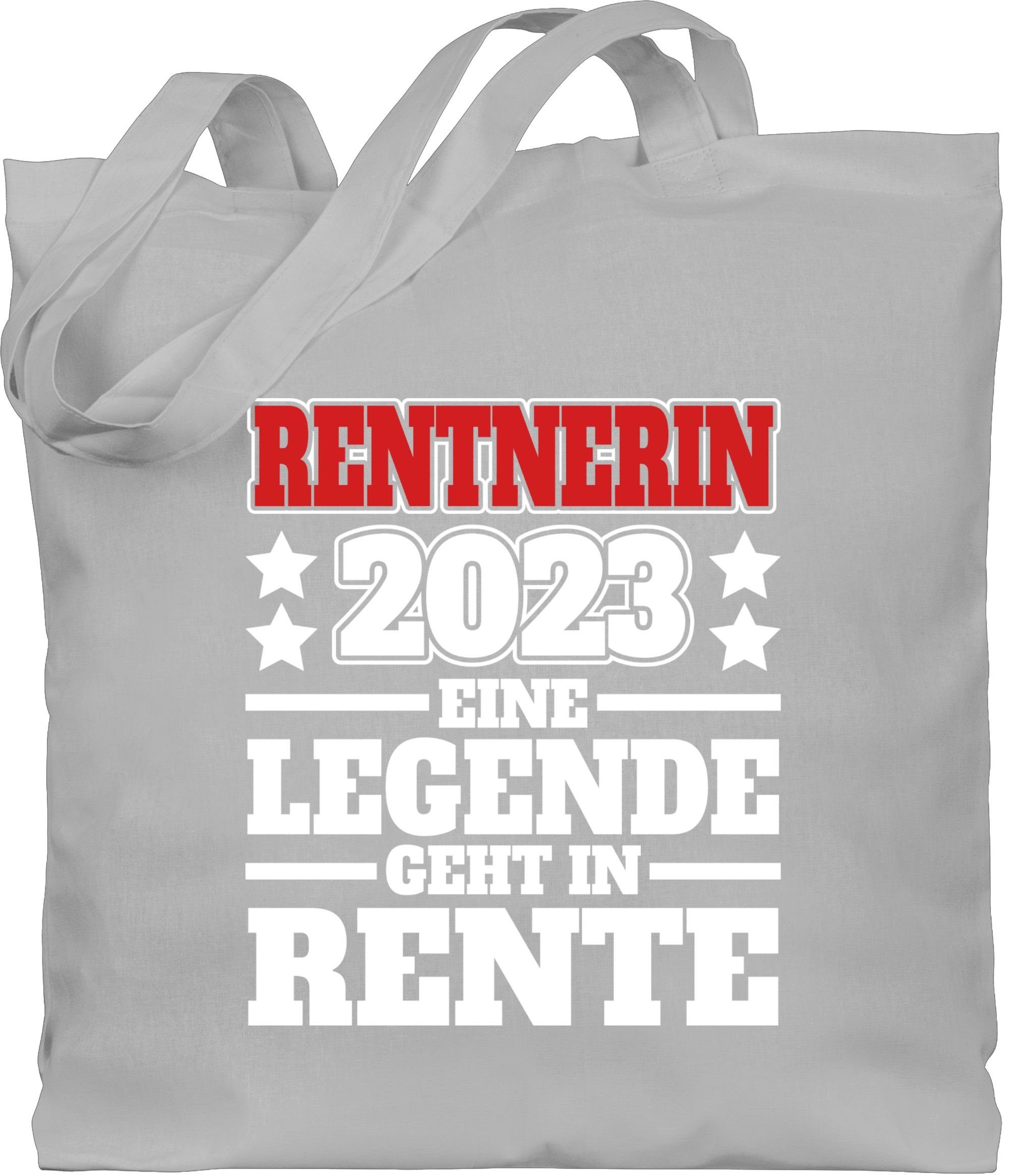 Ruhestand, Rentnerin geht Shirtracer in 1 2023 den Legende Eine Geschenk Hellgrau Rentnerin Umhängetasche