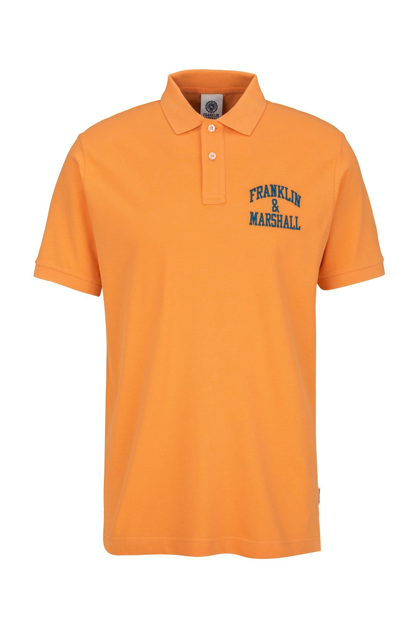 Franklin & Marshall Poloshirt Poloshirt reiner mit Aus Logostick Baumwolle