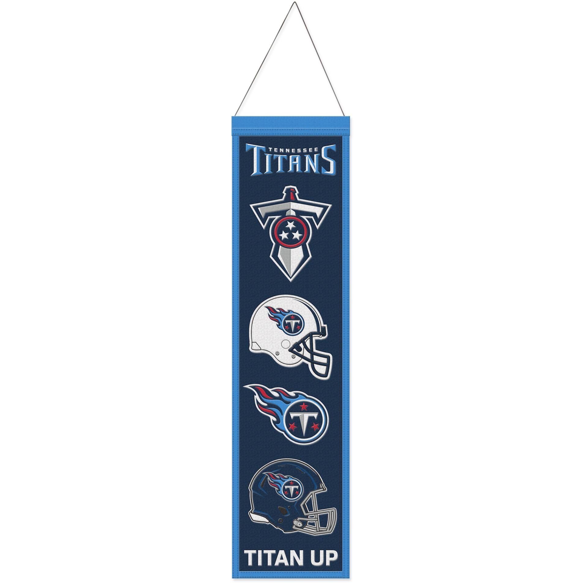 WinCraft Wanddekoobjekt NFL Teams EVOLUTION Wool Banner 80x20cm Tennessee Titans
