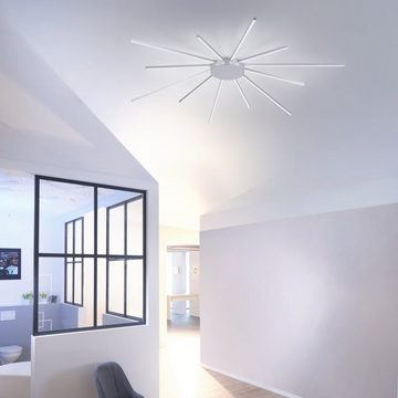 Paul Neuhaus Smarte LED-Leuchte LED Deckenlampe Q-Sunshine Smart Home, Smart Home, CCT-Farbtemperaturregelung, Dimmfunktion, Memoryfunktion, mit Leuchtmittel, CCT Lichtfarbwechsel, dimmbar per Fernbedienung APP