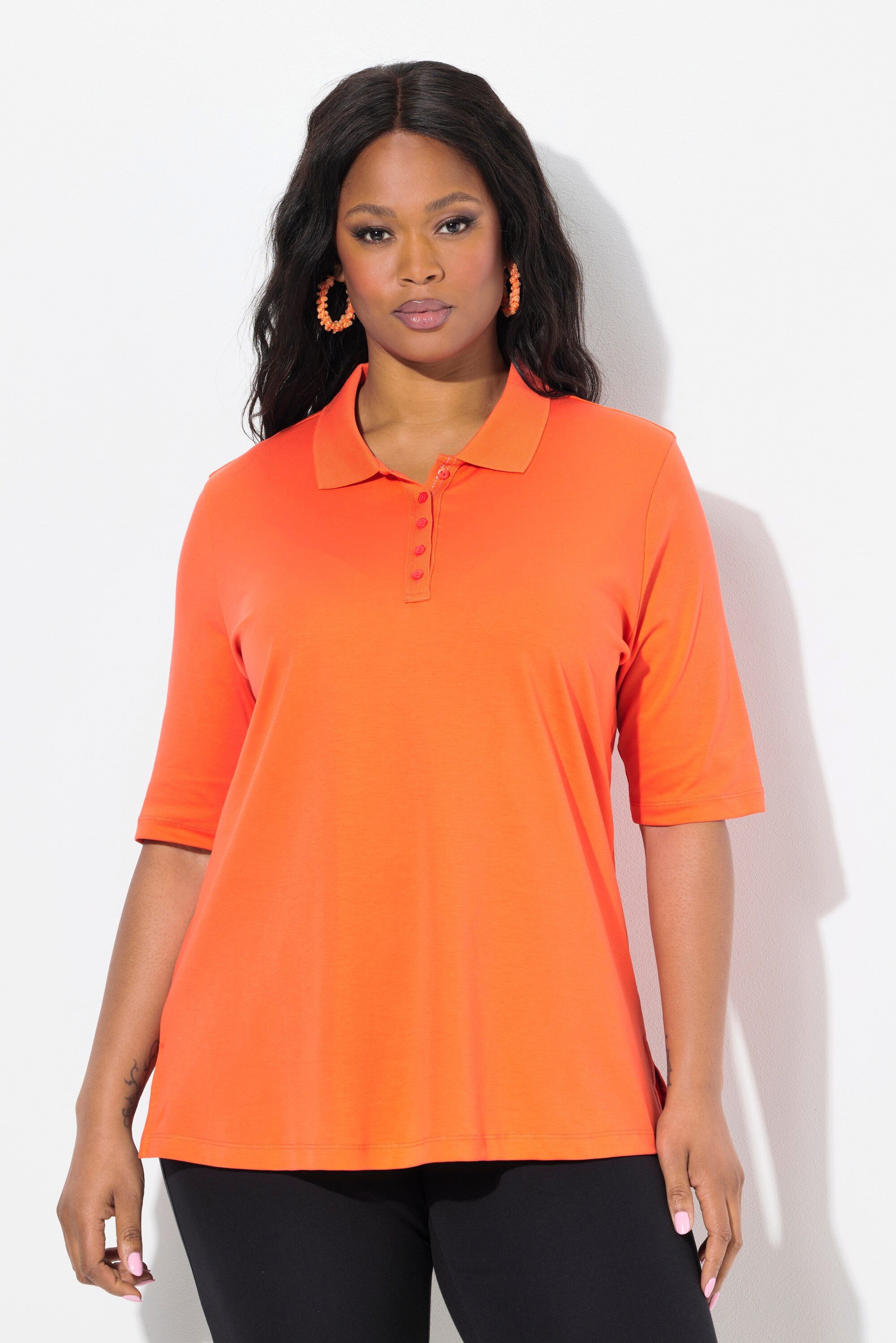 Ulla Popken Poloshirt Poloshirt Classic Polokragen günstig online kaufen
