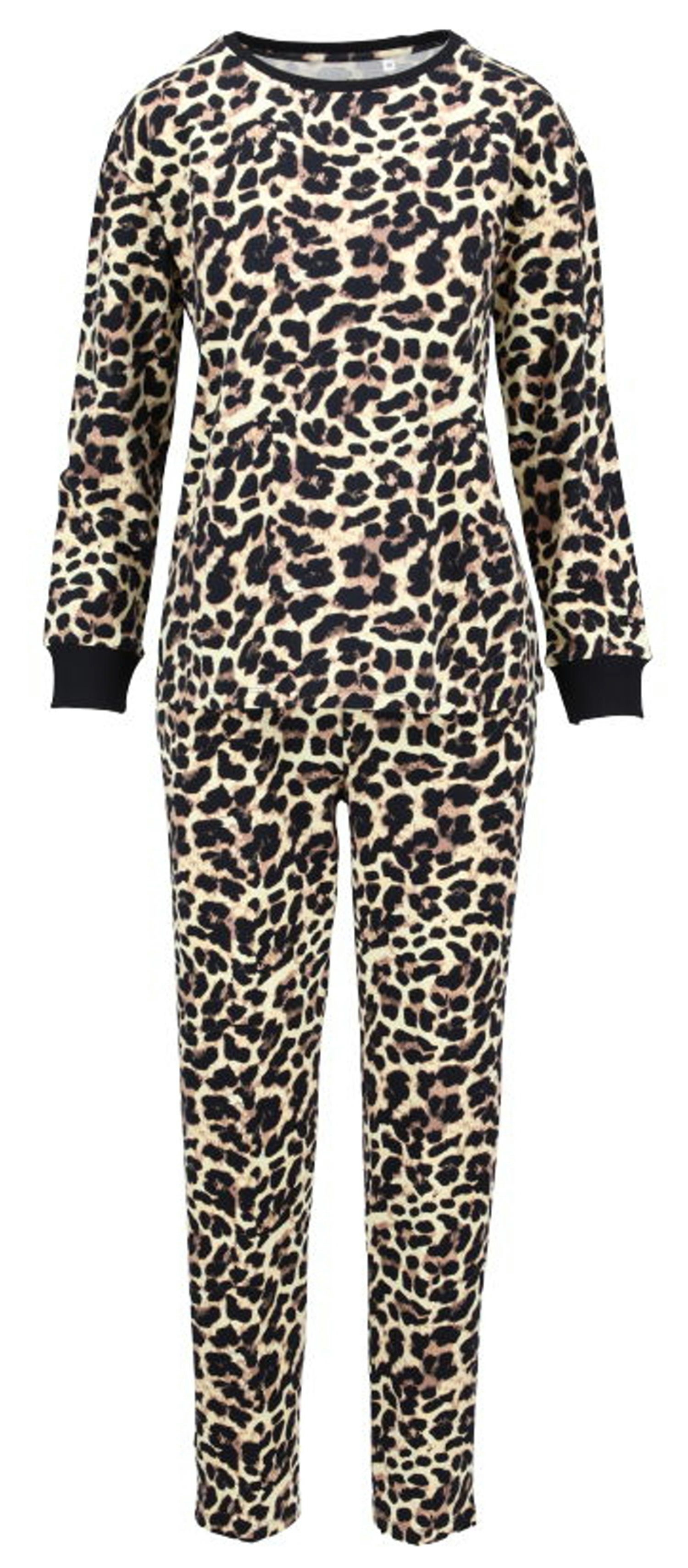 Ringella Schlafanzug Damen Pyjama Hausanzug Animalprint (2 tlg) Modisches Design