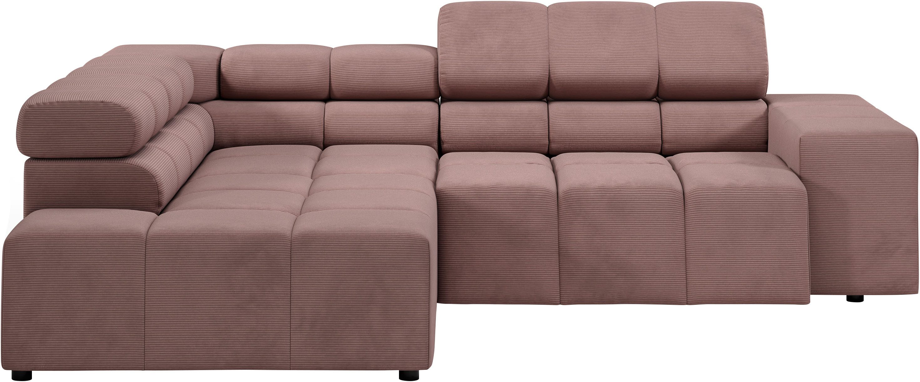 INOSIGN Ecksofa Ancona, incl. Kopfteilverstellung + günstig online kaufen