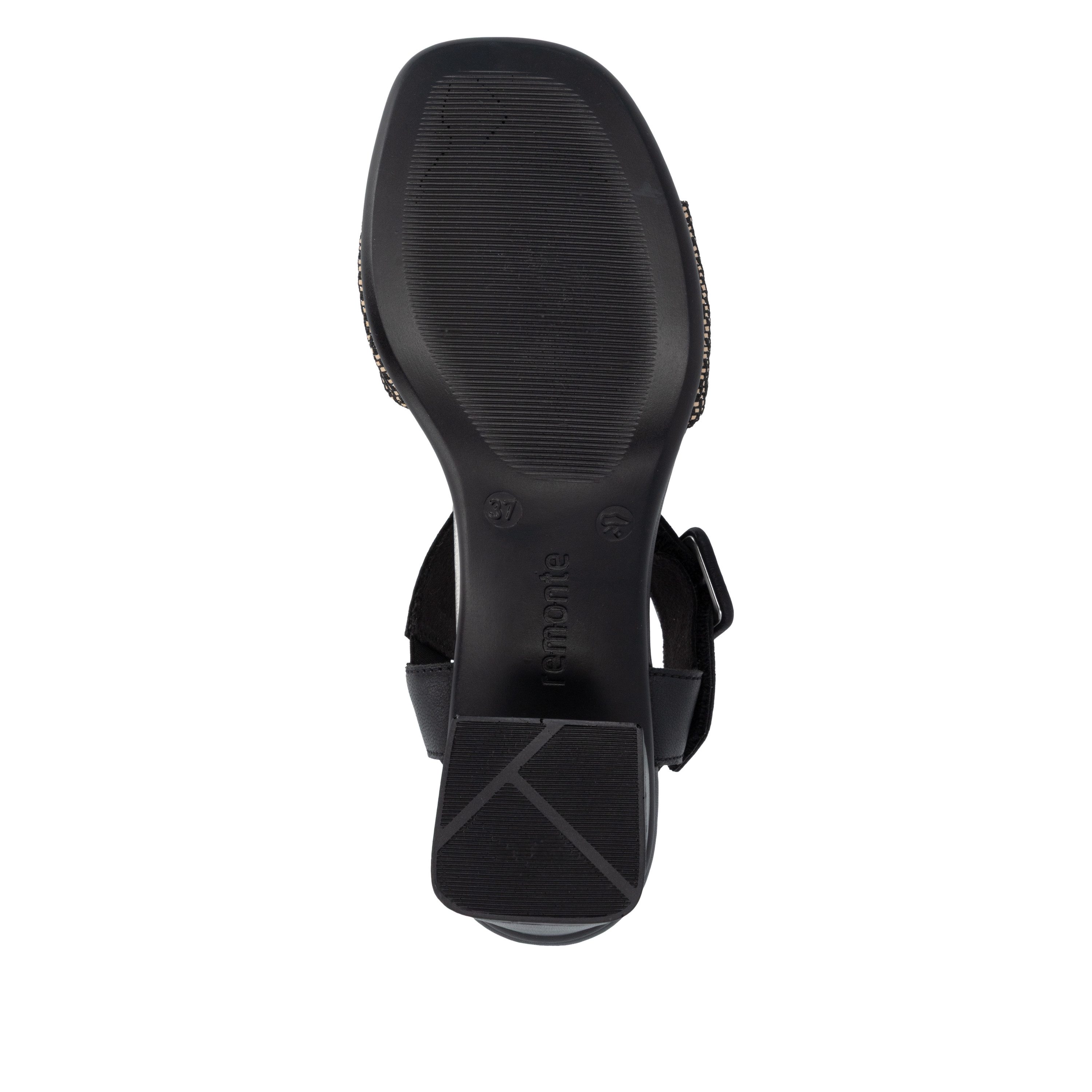 Remonte Sandalette Sommerschuh, Blockabsatz mit praktischem Klettverschluss