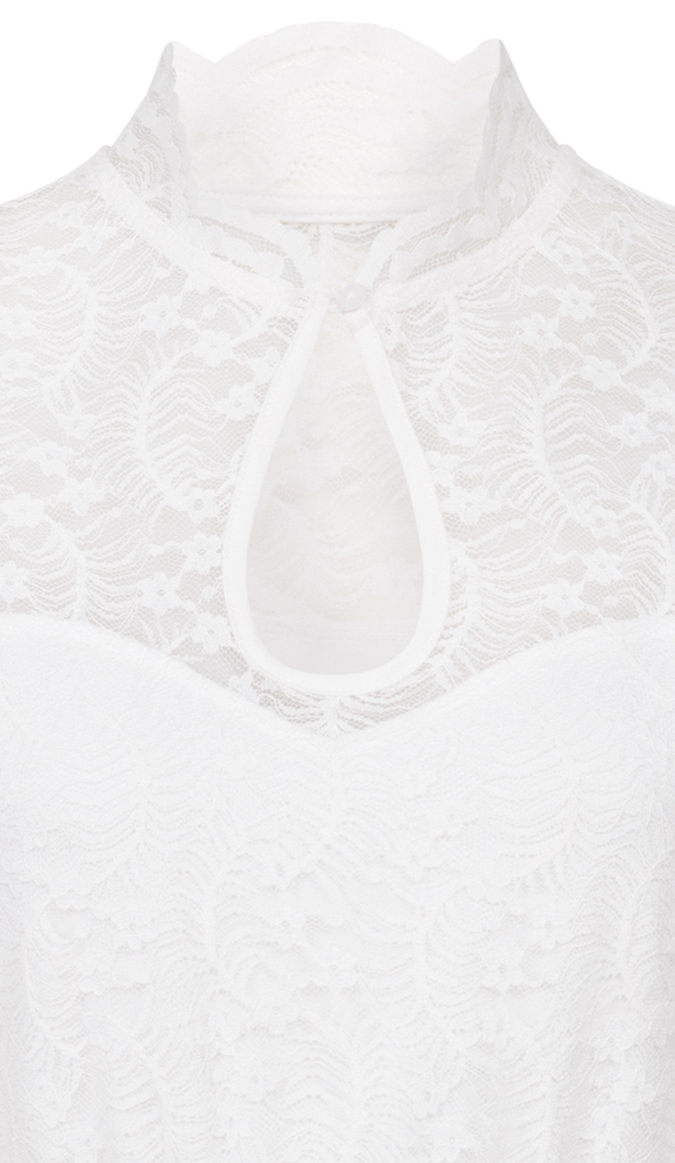 Nübler Dirndlbluse Dirndlbluse Ganit Kurzarm in Weiß von Nübler