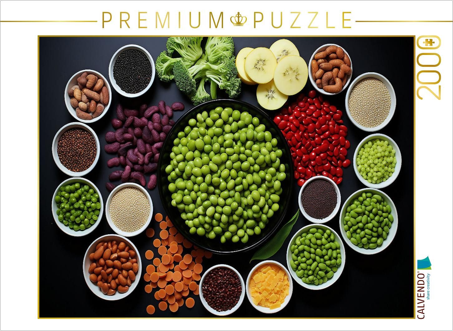 CALVENDO Puzzle CALVENDO Puzzle Hülsenfrüchte schön angeordnet, 2000 Teile Lege-Größe, 2000 Puzzleteile