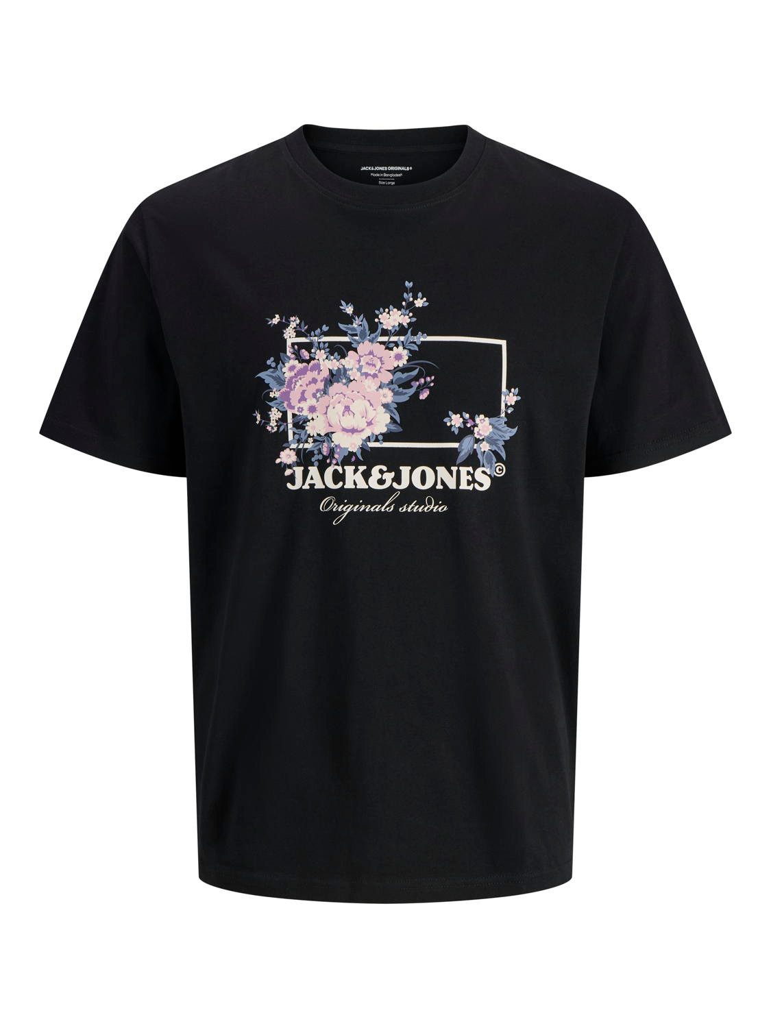 Jack & Jones T-Shirt JACK & JONES Male T-Shirt 3er-Pack Logo Rundhals T-Shirt