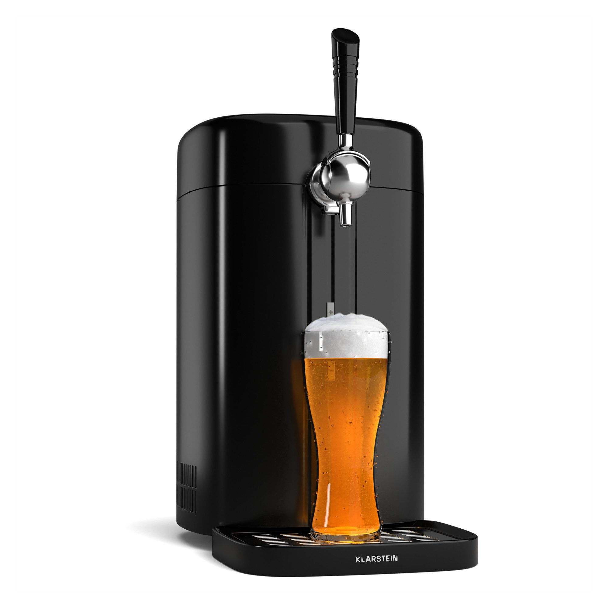 Klarstein Bierzapfanlage FrostBrew, Getränkespender Zapfanlage 5 L 60W LED