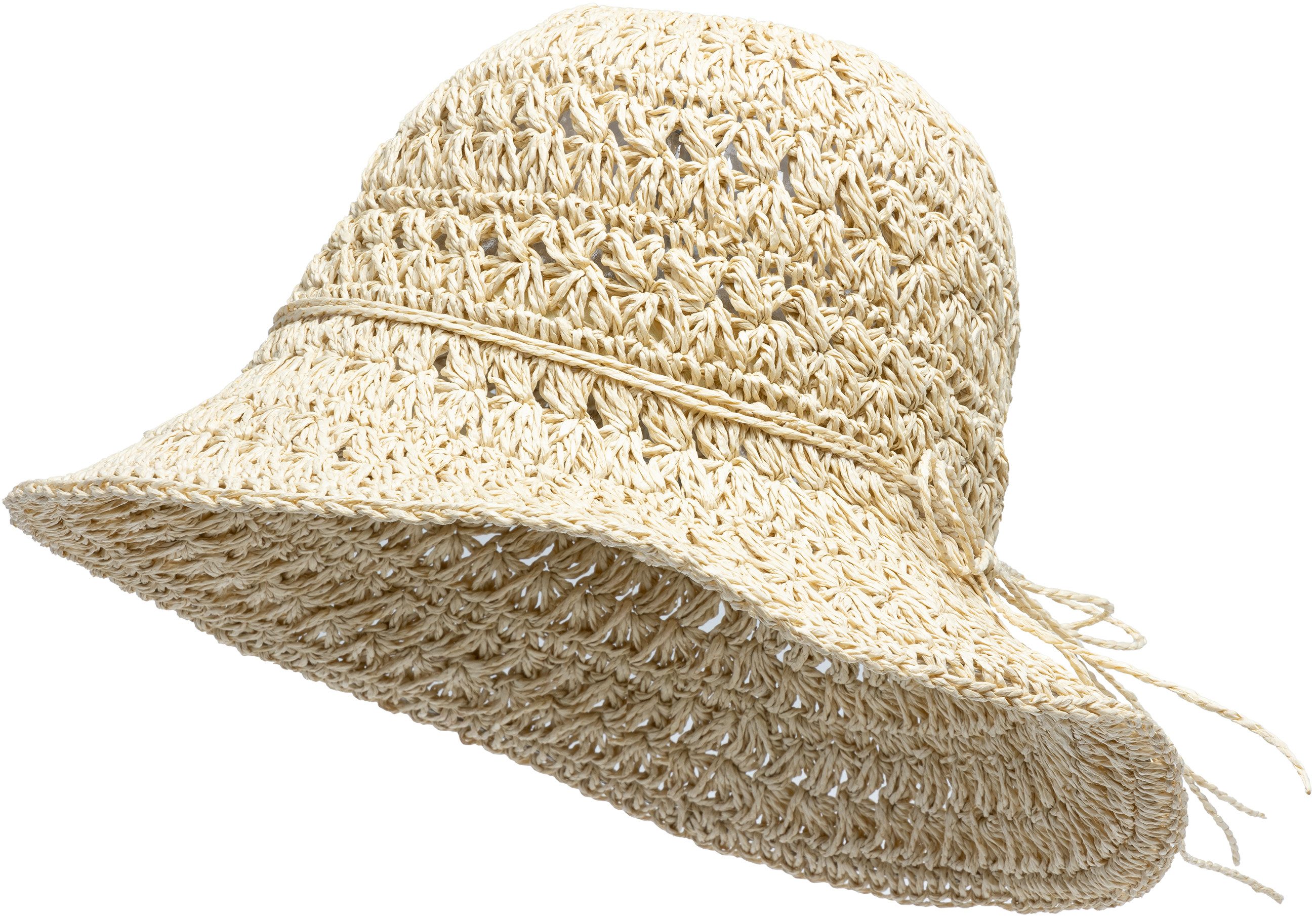 Caspar Strohhut HT31 Damen Sommerhut aus Papierstroh günstig online kaufen