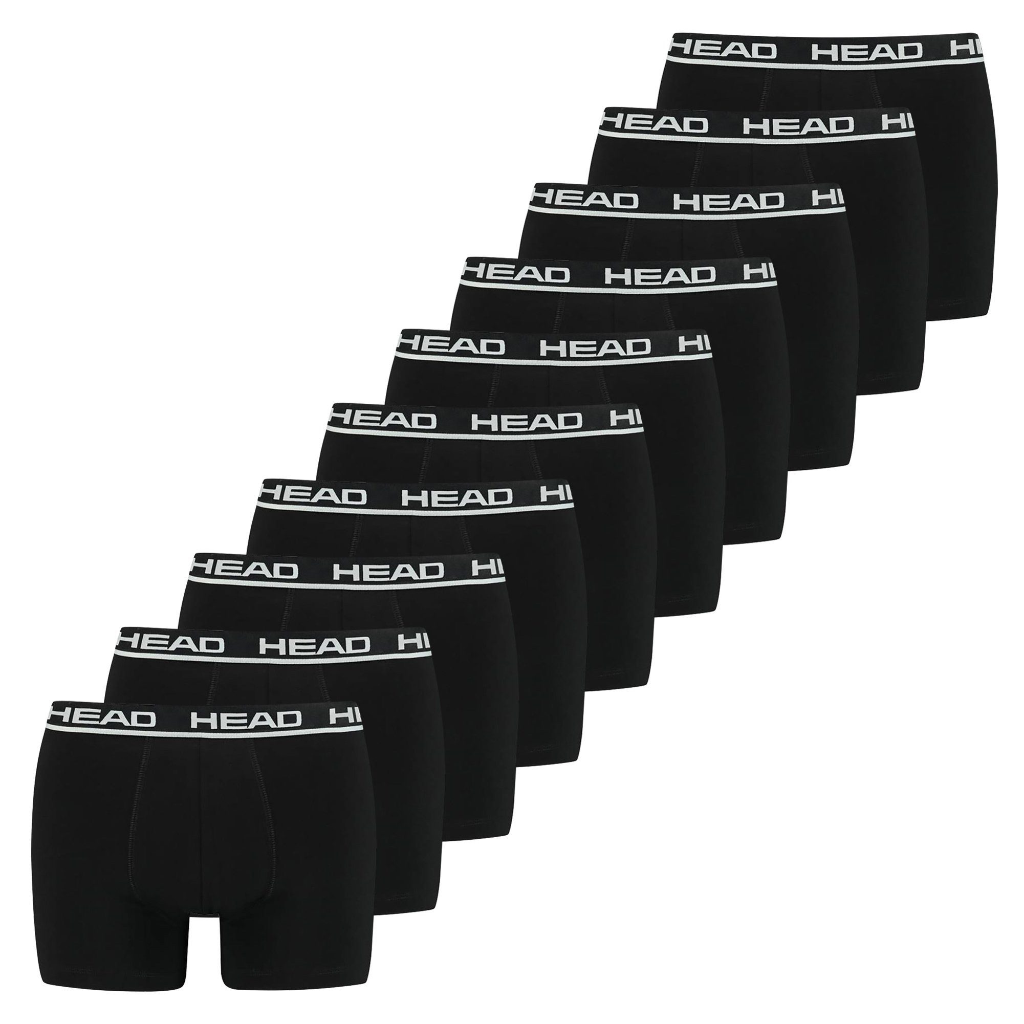 Head Boxer Herren Boxershort 10er Pack Baumwolle (Packung, 10er Pack)
