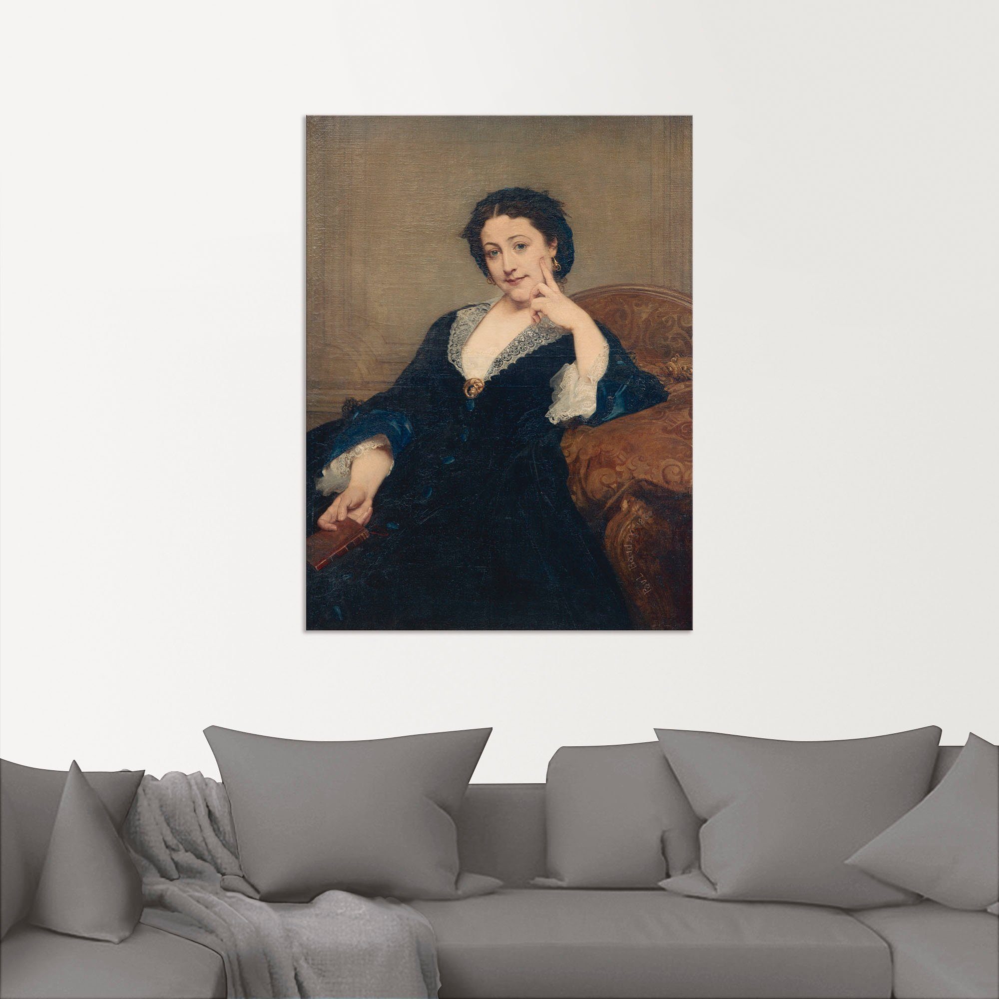 in versch. St), Artland oder Wandaufkleber Poster (1 Alubild, als Portrait Wandbild Madeleine Größen Leinwandbild, Brohan,