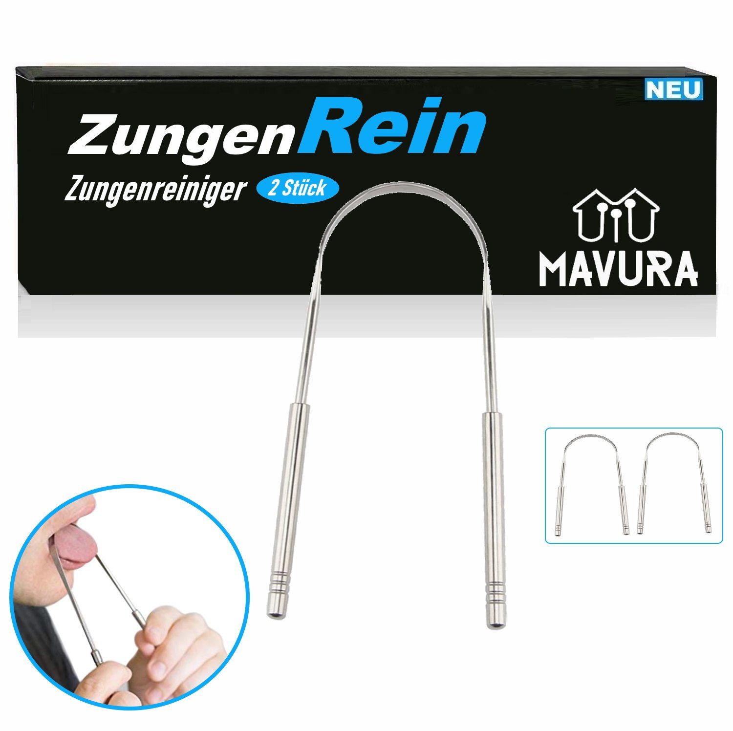 Zahnbürste ZungenRein Zungenreiniger Zungenschaber Zungenbürste