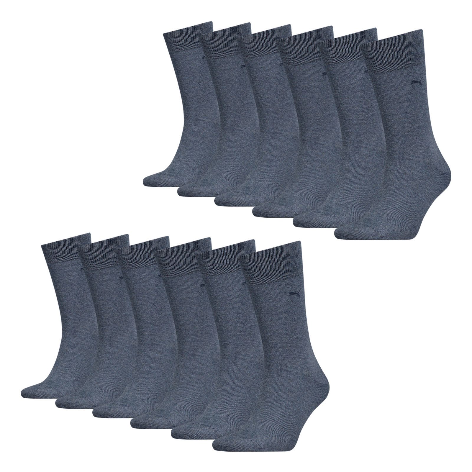 PUMA Businesssocken 6 Paar Classic Socks (6-Paar) mit dezentem Cat-Logo