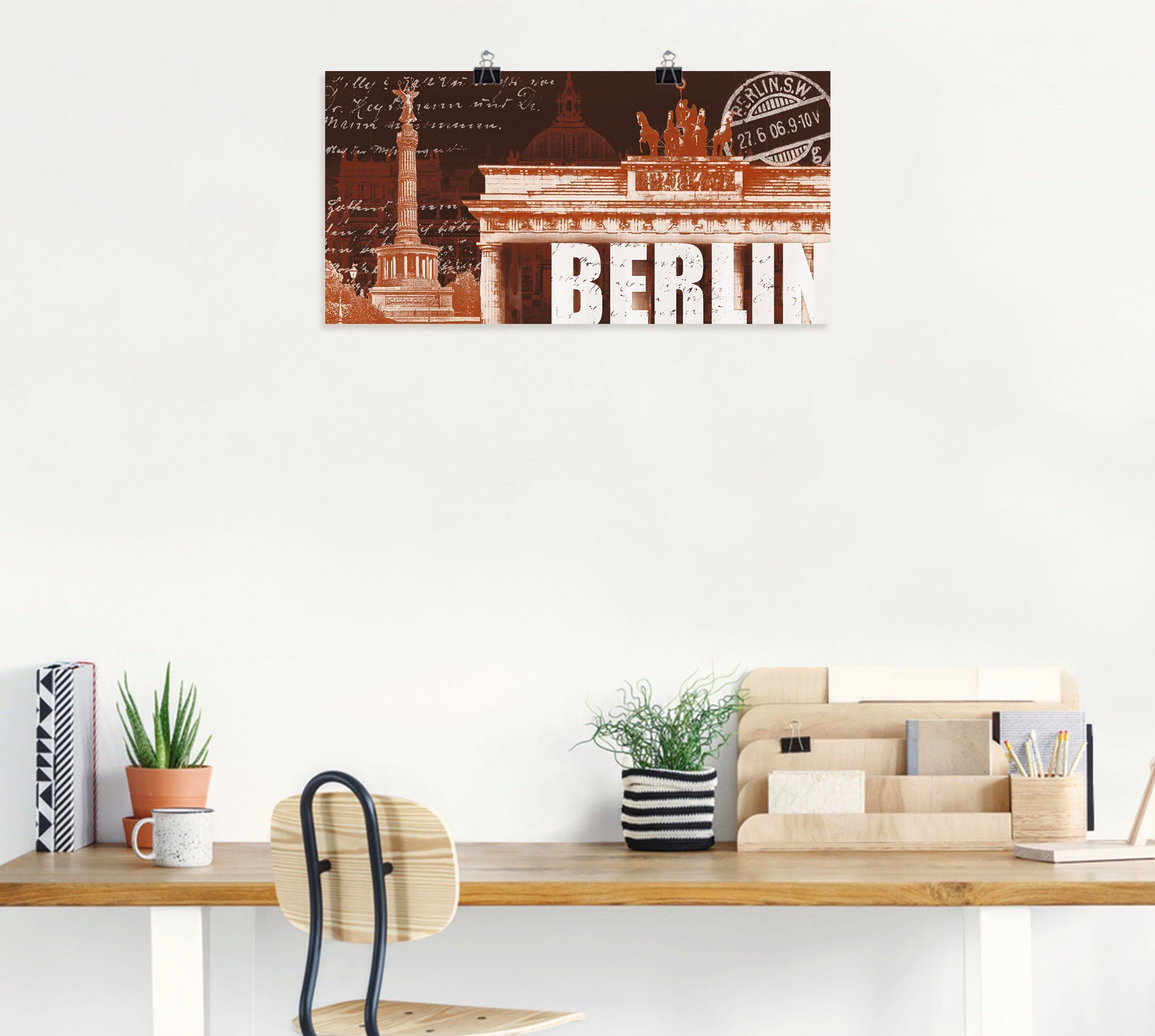 Artland Wandbild »Berlin Collage«, Berlin (1 Stück), in vielen Größen & Produktarten - Alubild / Outdoorbild für den Außenbereich, Leinwandbild, Poster, Wandaufkleber / Wandtattoo auch für Badezimmer geeignet-HomeTrends