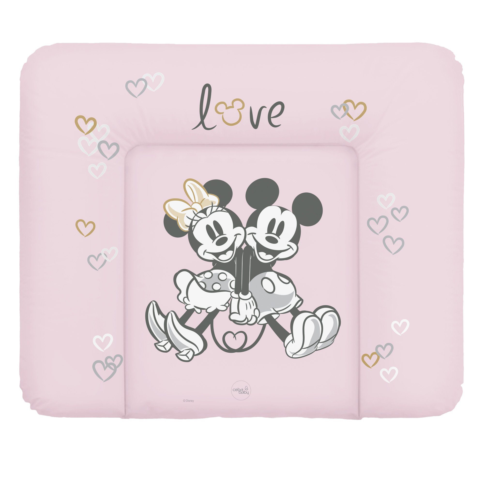 CEBA BABY Wickelauflage Disney Motiv (85x75 cm, 75x72 cm, 70x50 cm), Weiche Wickelunterlage - Abwaschbar