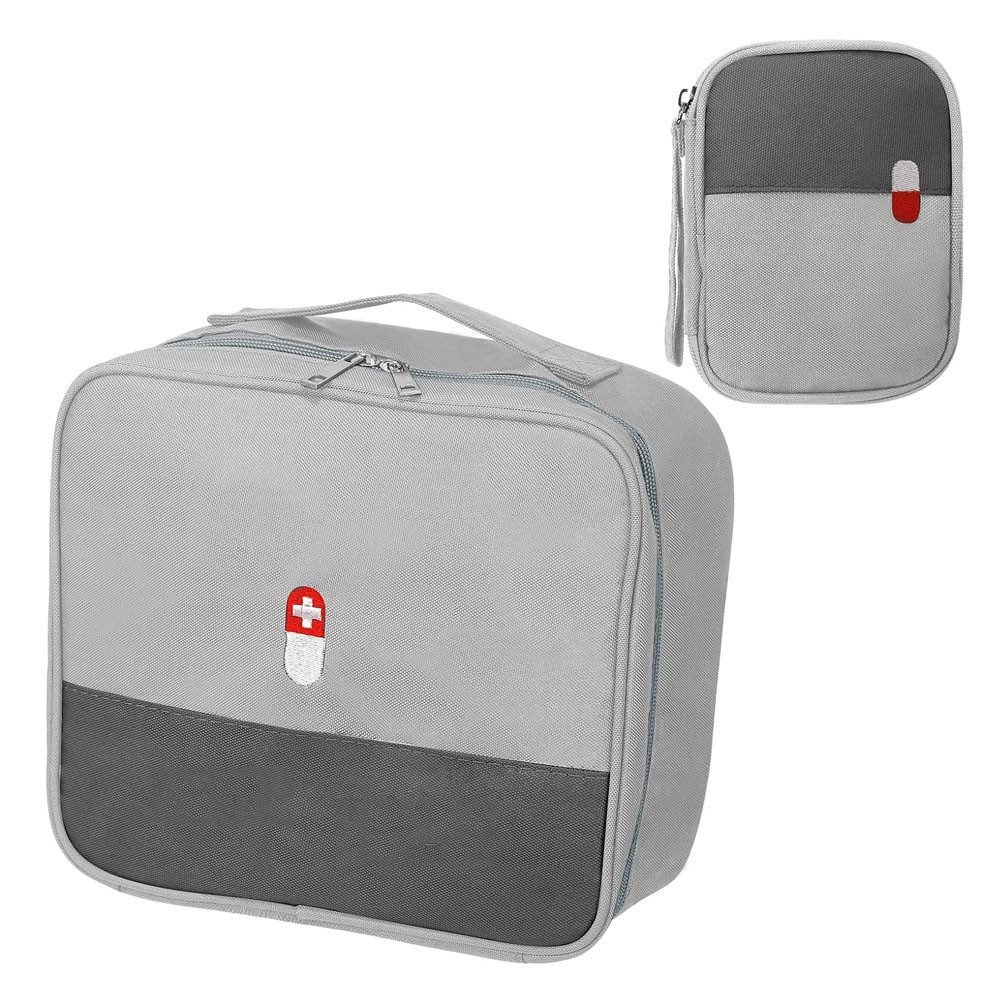 TUWENA Arzttasche 2 Stück Medikament Tasche, Große Kapazität Wasserdichte Notfalltasche