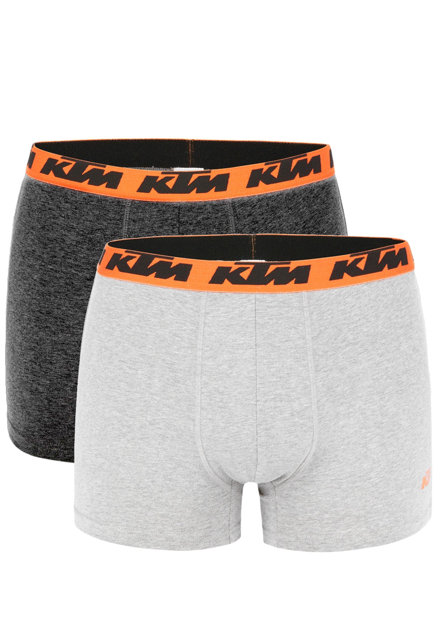 KTM Boxershorts Pack X2 Boxer Man Cotton (2-St) Dark Grey / Light Grey2