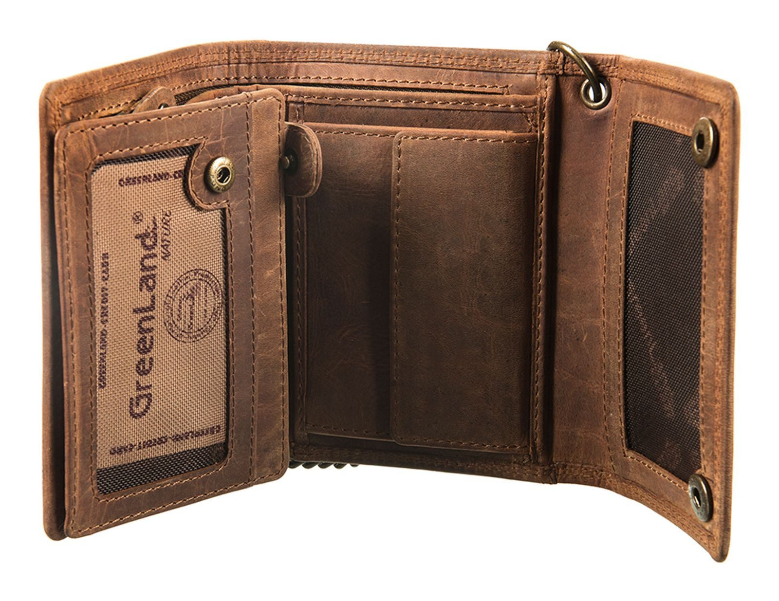 GreenLand Nature Geldbörse RFID Wallet With Chain, mit RFID-Blocker Schutz günstig online kaufen