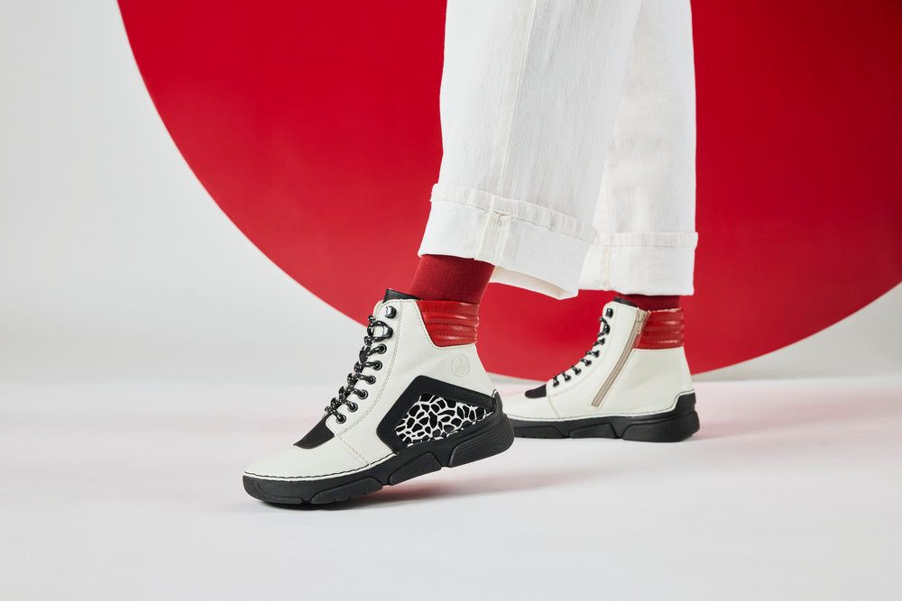 Rieker Sneakerboots Schnürboots, Schnürstiefelette mit zusätzlichem Innenreißverschluss