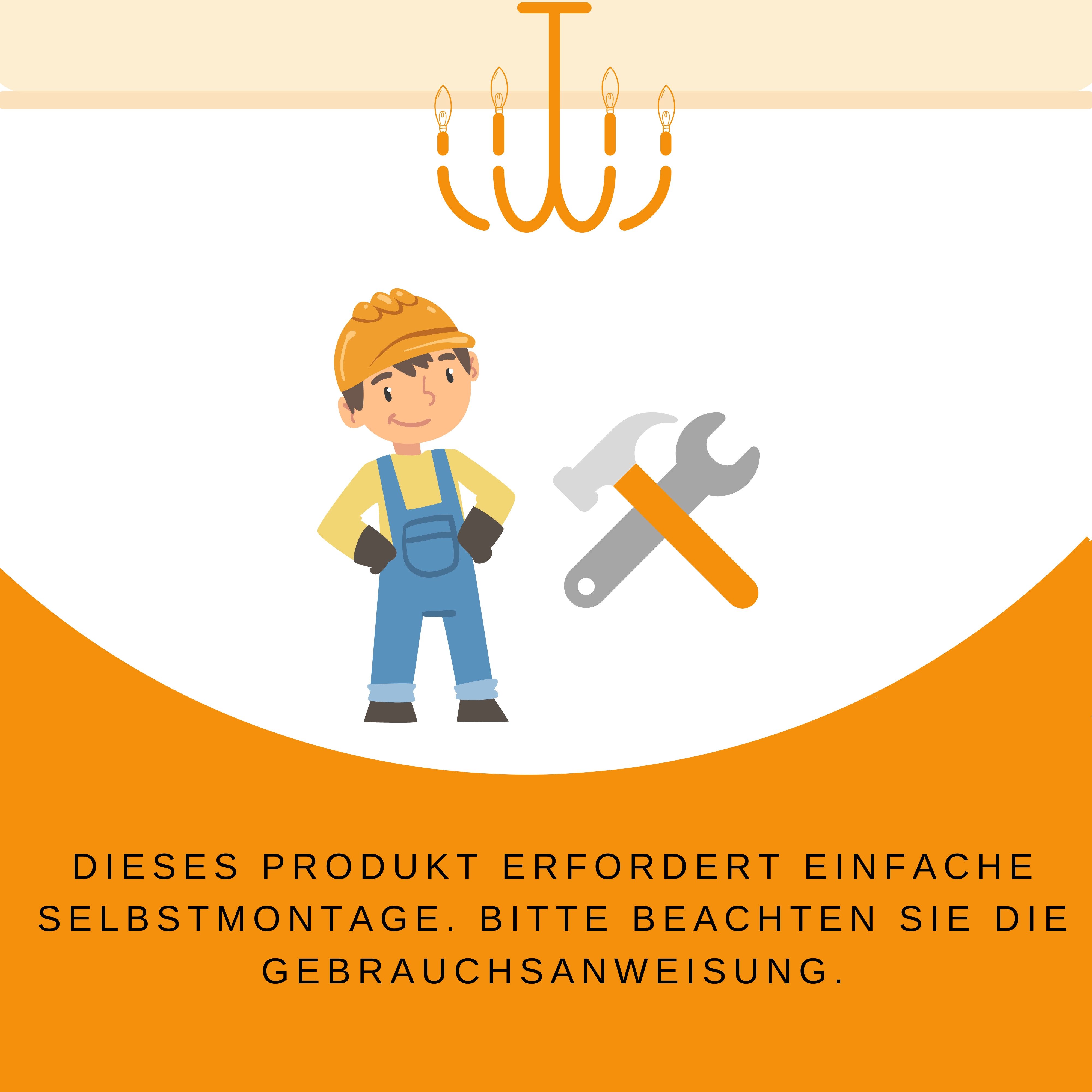 MLT&RIDDLE Kronleuchter Eleganter Wagenrad-Kronleuchter mit 8 Kerzen, ohne Leuchtmittel, ceiling lamp, E14 Light Bulb, Dimmbar – Bild 4 von 5