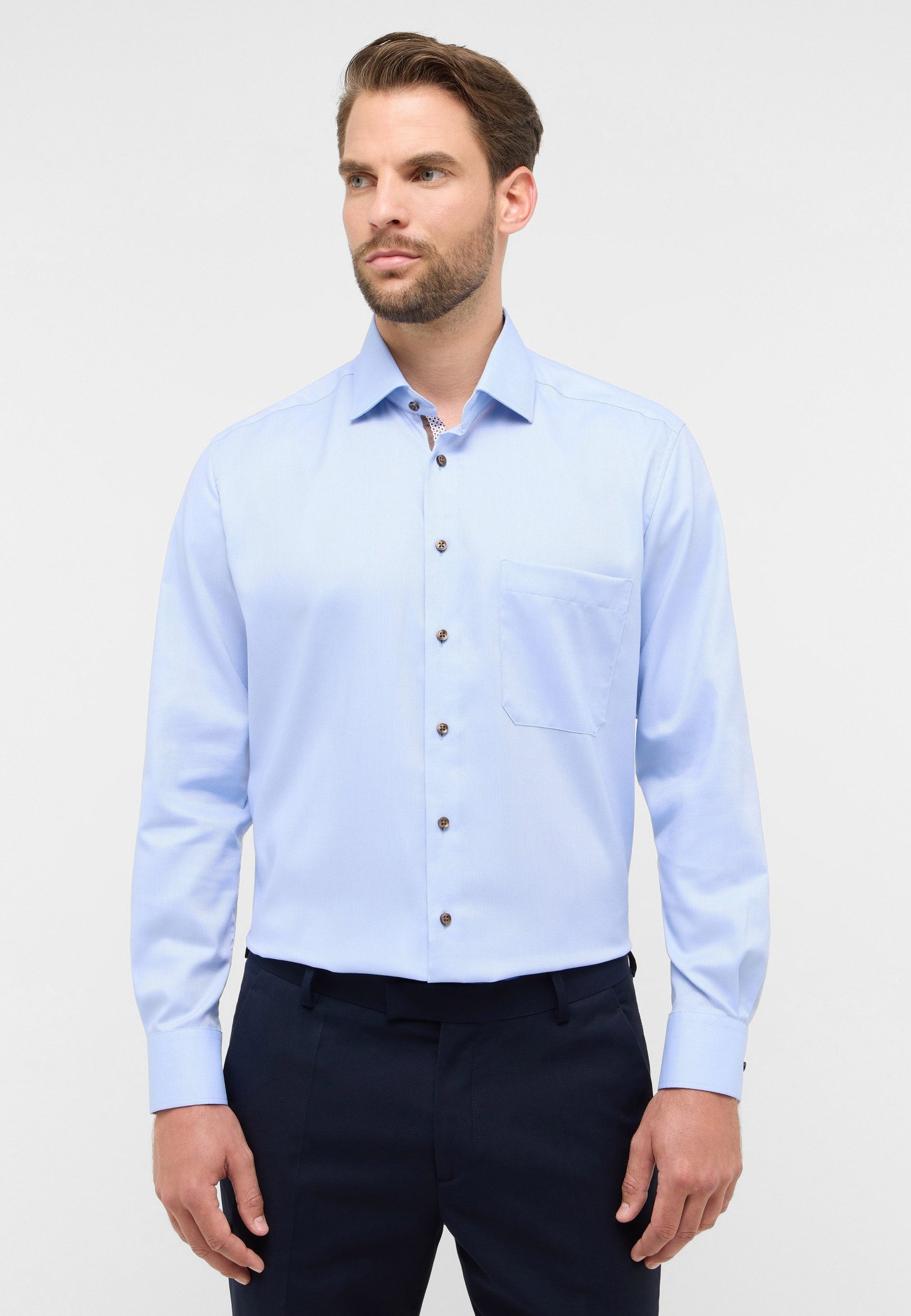 Eterna Businesshemd – Herren Businesshemd – elegantes Langarm Hemd aus reiner