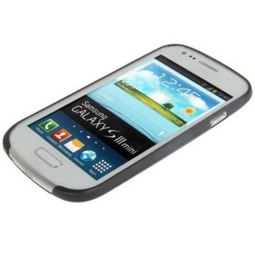 König Design Handyhülle Samsung Galaxy S3 Mini, Samsung Galaxy S3 Mini Handyhülle Backcover Grau