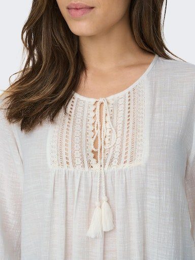 ONLY tunic dress ONLVINNIE LIFE 3/4 LACE TUNIC WVN NOOS can be worn as a mini dress or tunic blouse