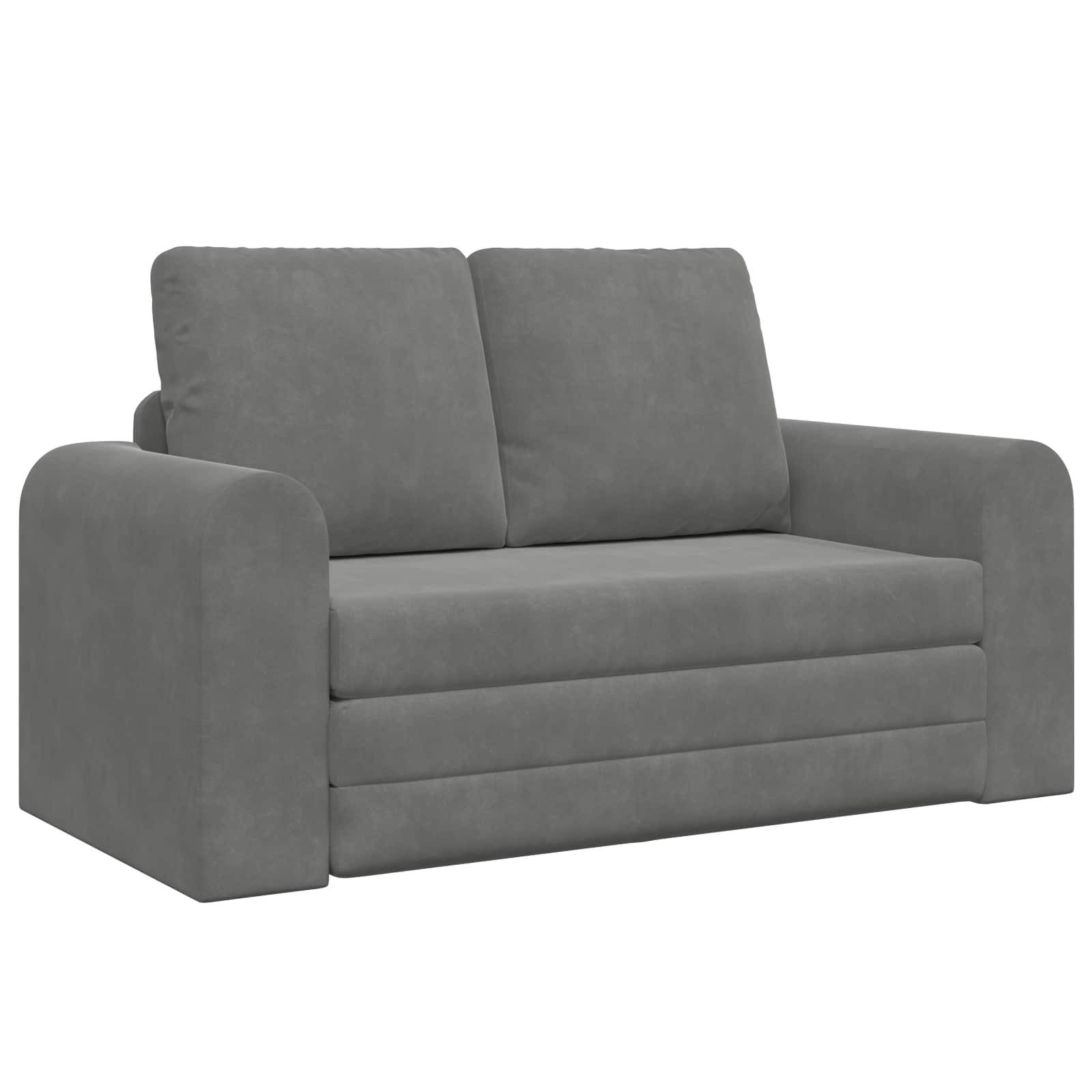 vidaXL Sofa Schlafsofa Dunkelgrau 148 x 71 x 83 cm Samt, 1 Teile