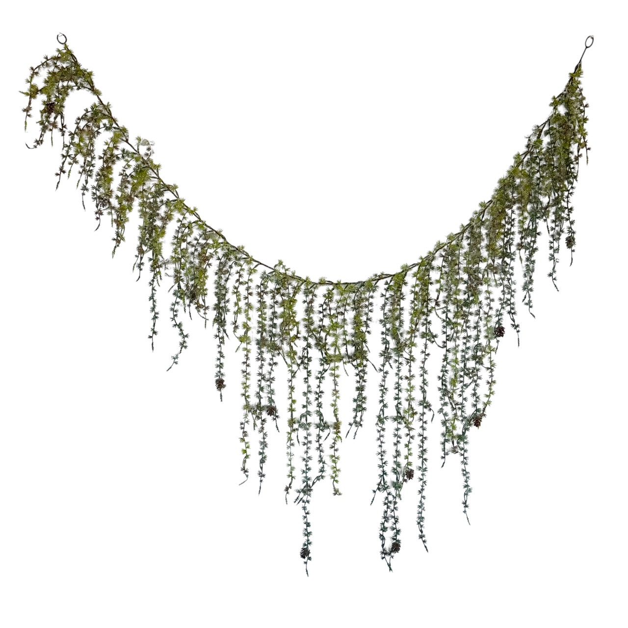 Kunstgirlande Künstliche Lärchengirlande 190cm. Weihnachtsgirlande Schnee günstig online kaufen