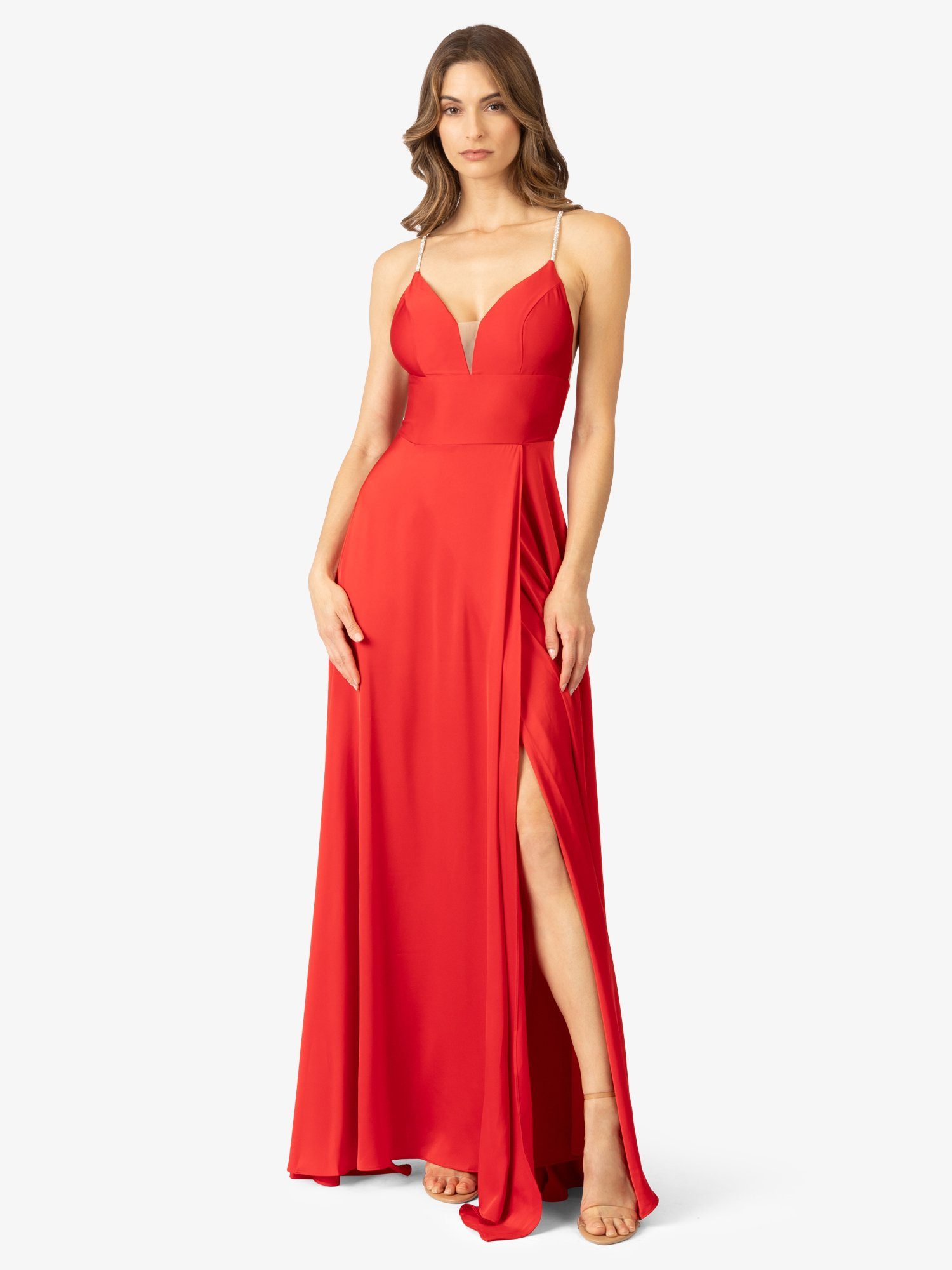 mit Abendkleid elegantem rot Stil Apart