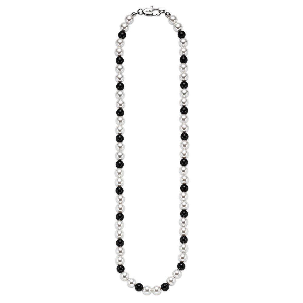 Bruno Banani Edelstahlkette Schmuck Geschenk, mit Achat und Muschelkernperle