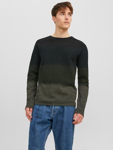 Jack & Jones Rundhalspullover JJEHILL KNIT CREW NECK NOOS mountain view | 