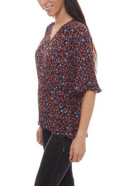 NOA NOA Shirtbluse »NOA NOA Bluse lockeres Damen Blusen-Shirt mit Blumen-Muster Freizeit-Shirt Blau/Bordeaux/Rot«