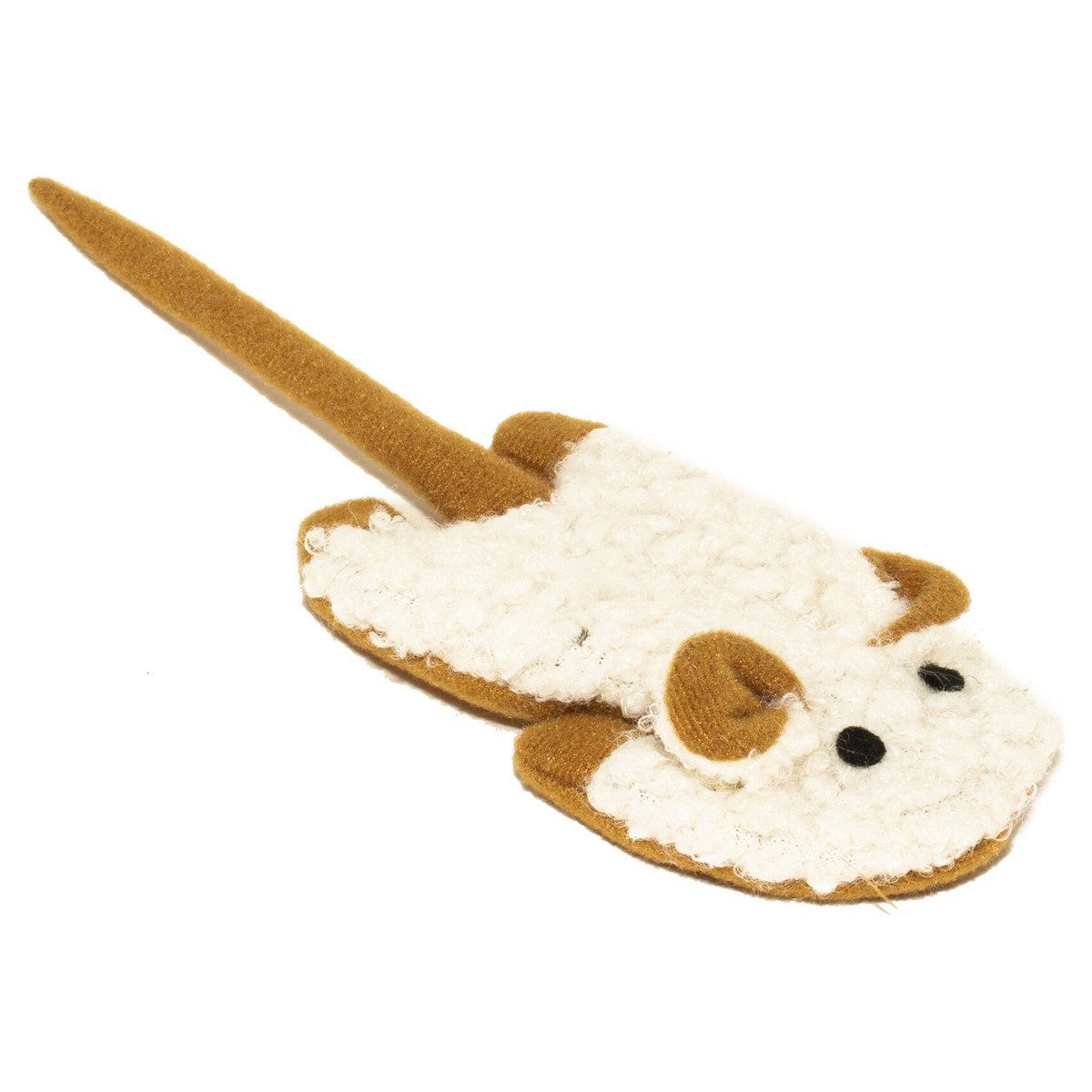 DUVO+ Tierkuscheltier Katzenspielzeug Cushy knisternde Maus braun/weiß