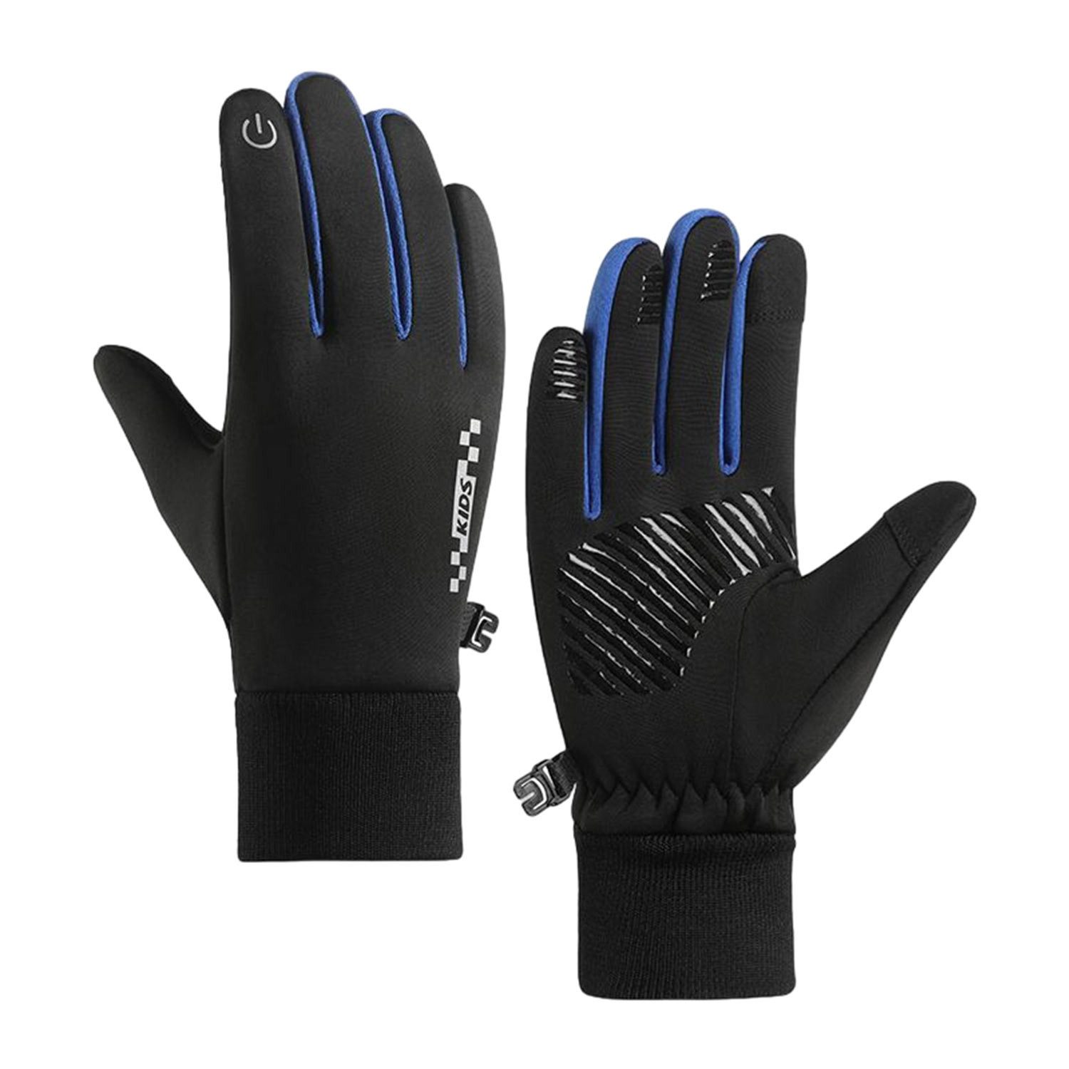 Refttenw Fleecehandschuhe Kinder Winterhandschuhe Outdoor Fahrradhandschuhe Thermo Fleece Touch-Screen, Rutschfeste und Winddichte