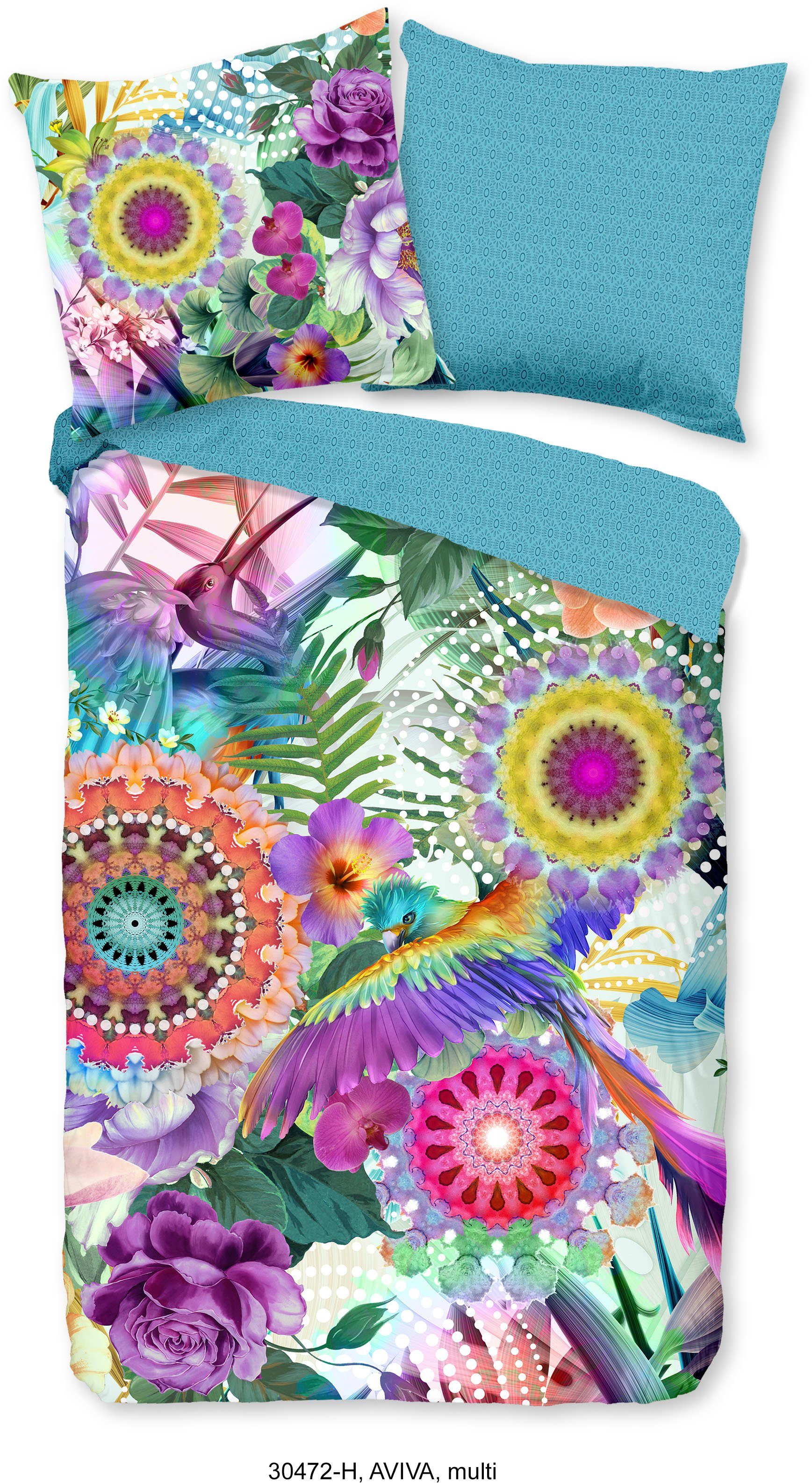 hip Wendebettwäsche »Aviva«, Mako-Satin, 135x200, Reißverschluss, Wendeopti günstig online kaufen