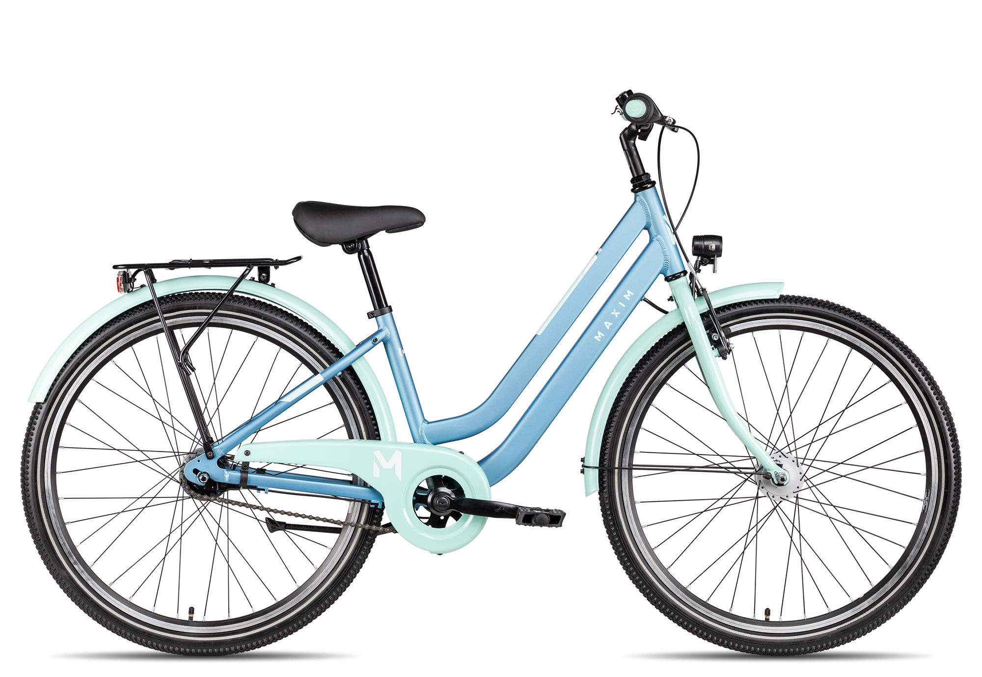 Maxim Kinderfahrrad Maxim Luna 26-7 Nexus, 7 Gang Shimano Nexus SG-C3000-7C 7sp. Schaltwerk, Nabenschaltung Rücktritt, Straßenausstattung blau