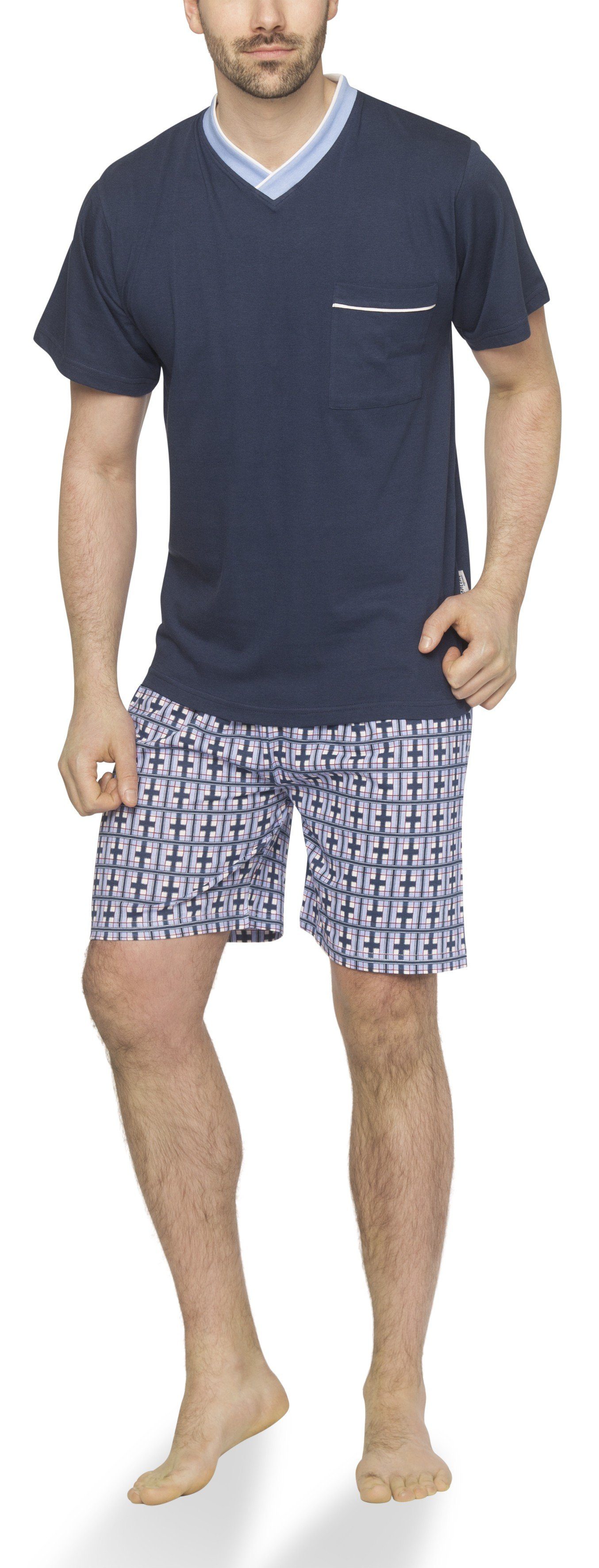 Moonline Shorty Herren Shorty Schlafanzug kurz günstig online kaufen
