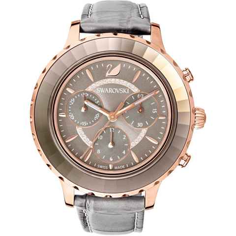 Swarovski Chronograph Octea Lux Chrono, 5452495, Armbanduhr, Quarzuhr, Damenuhr, Swarovski-Kristalle, Swiss Made