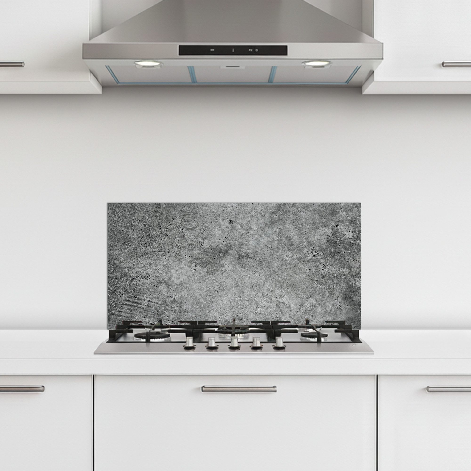 KitchenYeah Küchenrückwand selbstklebend (keine Folie) Beton - Schiefer - Grau -Betonstruktur, (1-tlg), Küchenrückwand, Spritzschutz, Kitchen, 60x30 cm