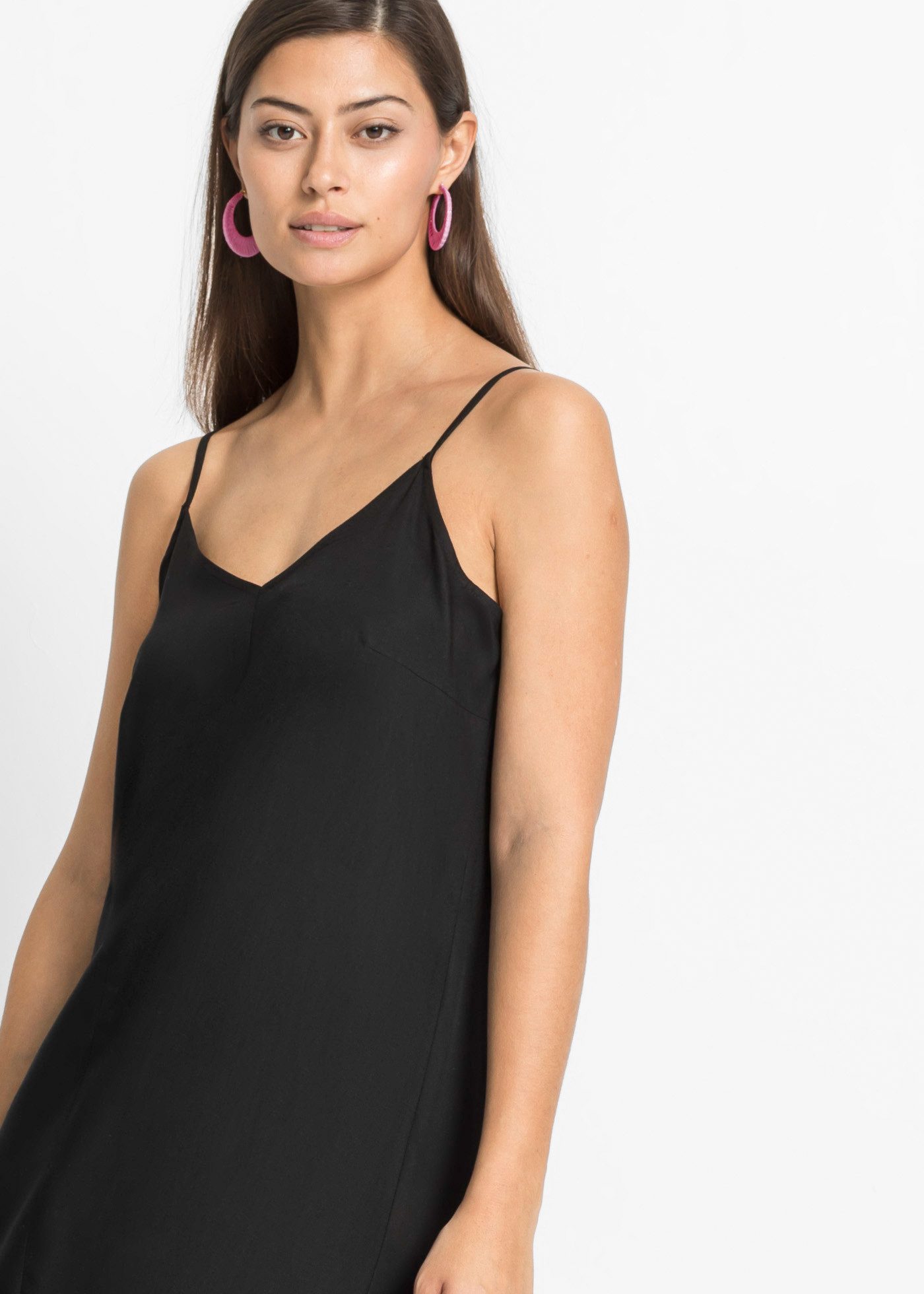 bonprix Trägerkleid für den Alltag, ärmelloses Design, aus Viskose, in A-Linie – Bild 5 von 5