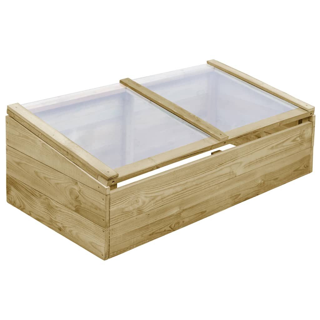 furnicato Frühbeet Gewächshaus Imprägniertes Kiefernholz 100 x 50 x 35 cm (1 St)