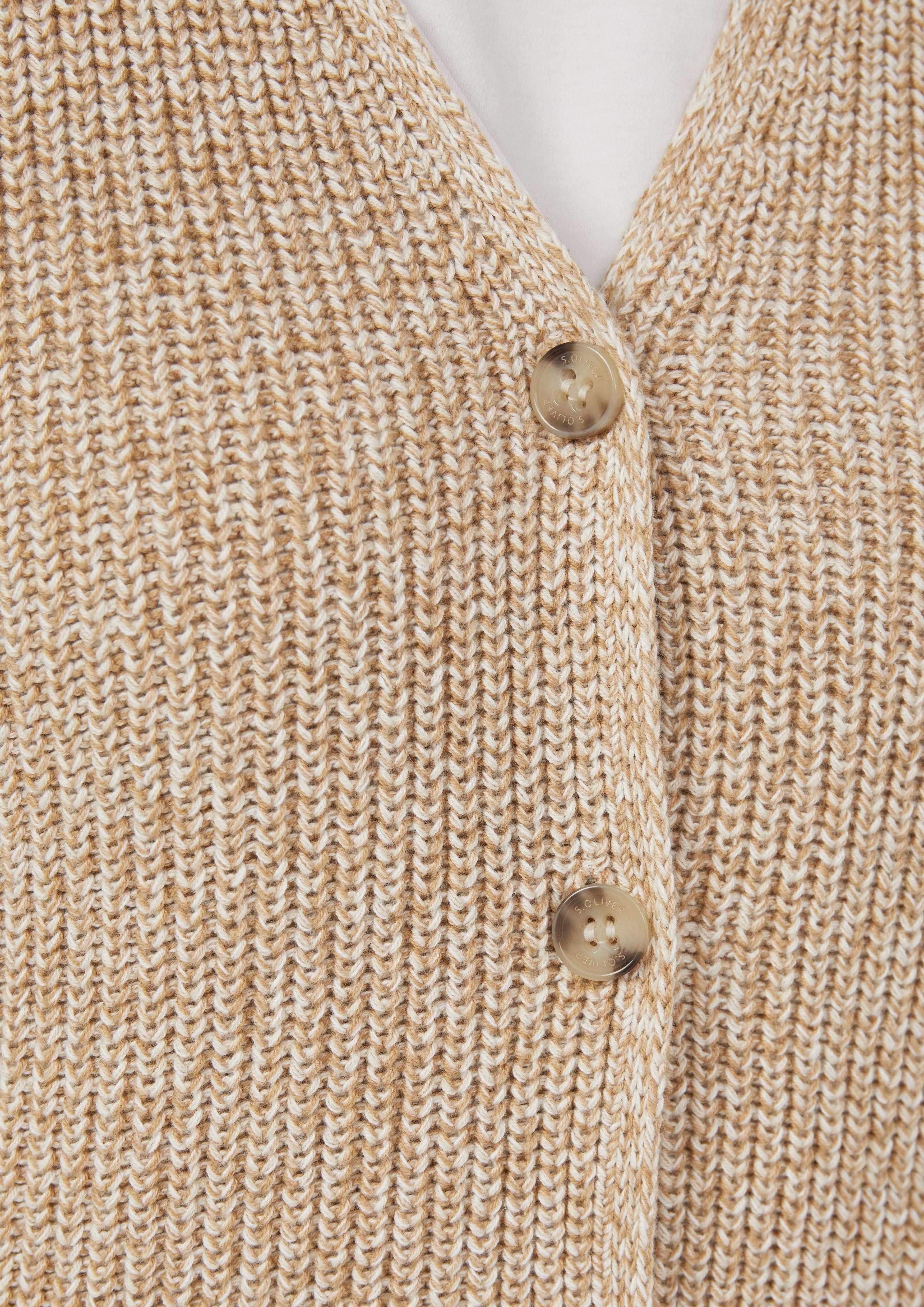 s.Oliver Kurzarmpullover Strickweste im Slim Fit günstig online kaufen