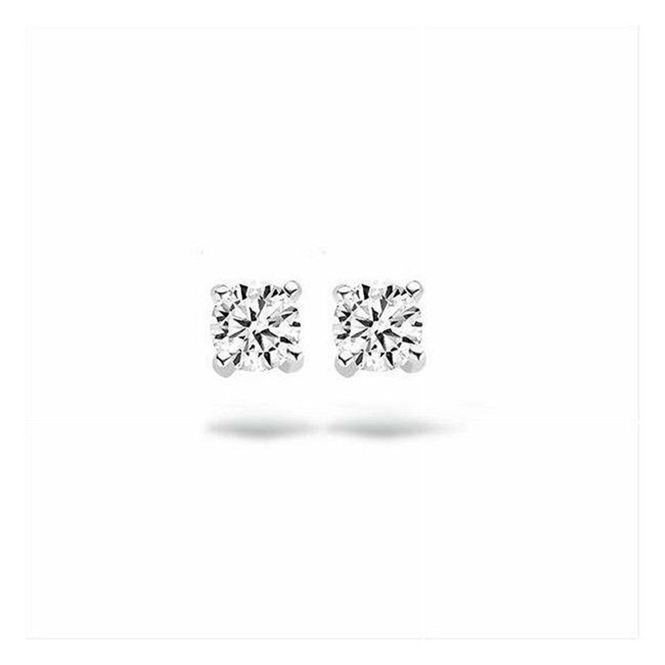 Blush Paar Ohrstecker BLUSH Ohrstecker 14 Karat Weißgold mit Zirkonia 7128WZI