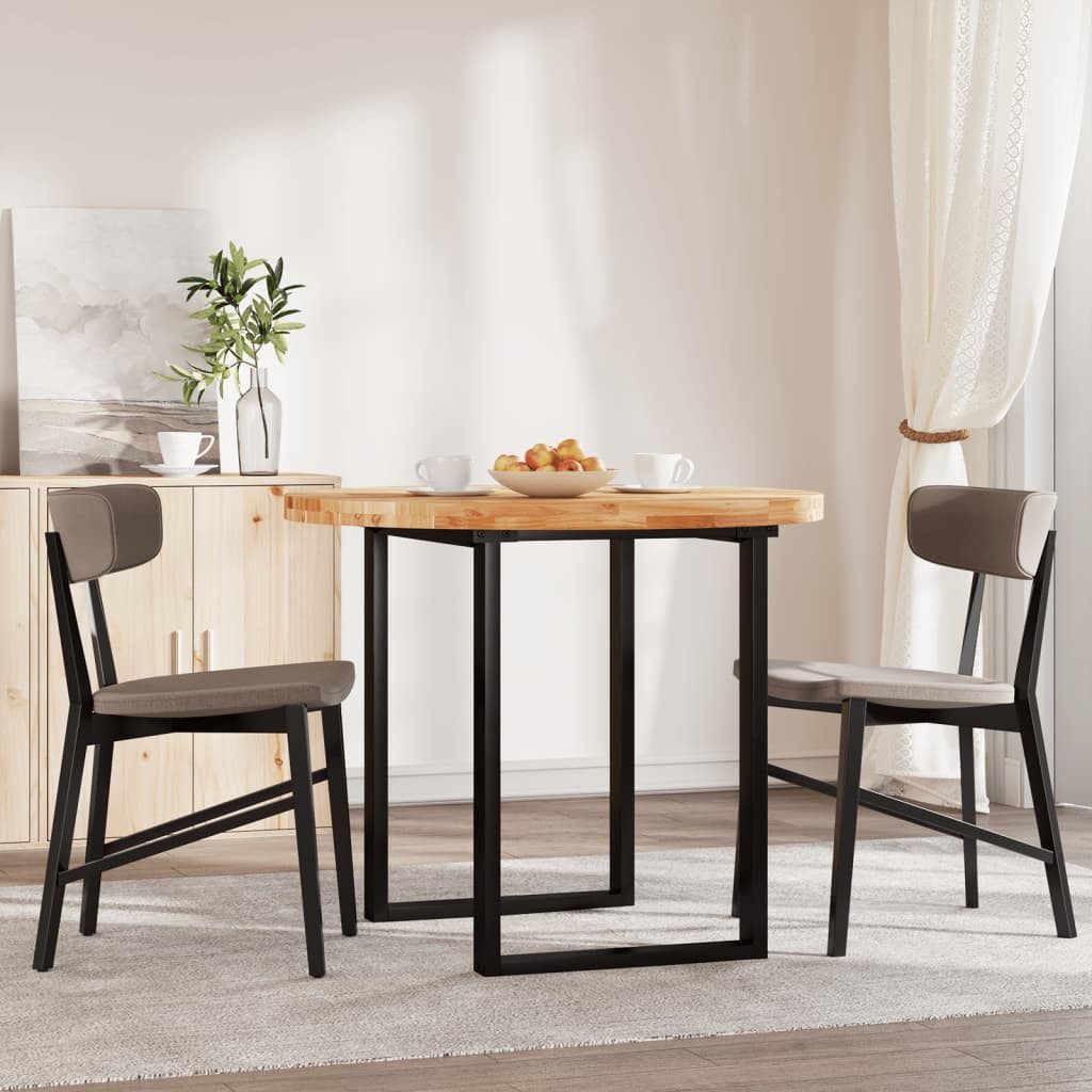 vidaXL Tischplatte Tischplatte Rund Ø90x4 cm Massivholz (1 St)