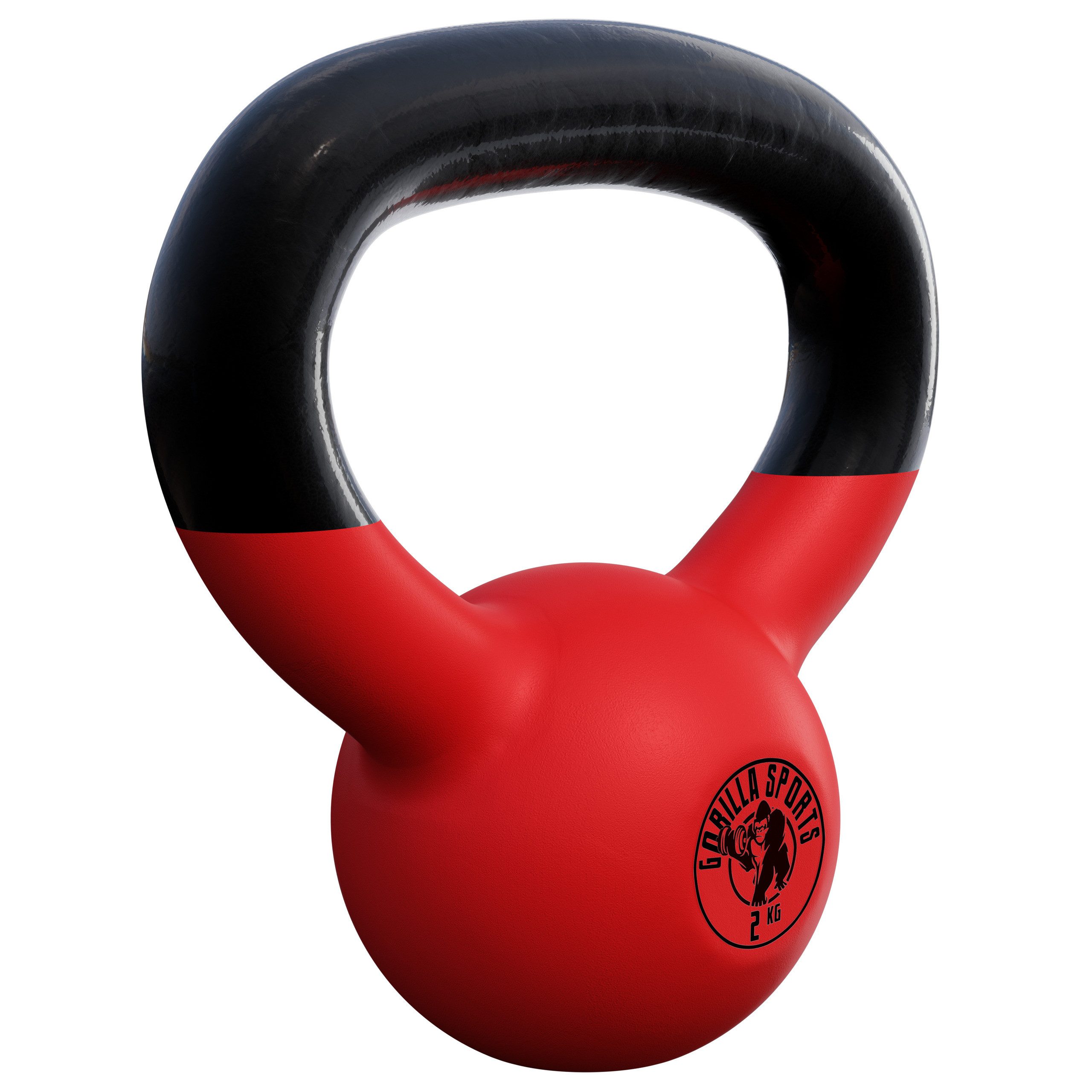 GORILLA SPORTS Kettlebell 2 - 32 kg Gewichte, Gusseisen, Neopren - Kugelhantel, Schwunghantel, (Einzeln / Set), Bodenschonende, Kugelgewicht für Fitness, Gym, Krafttraining