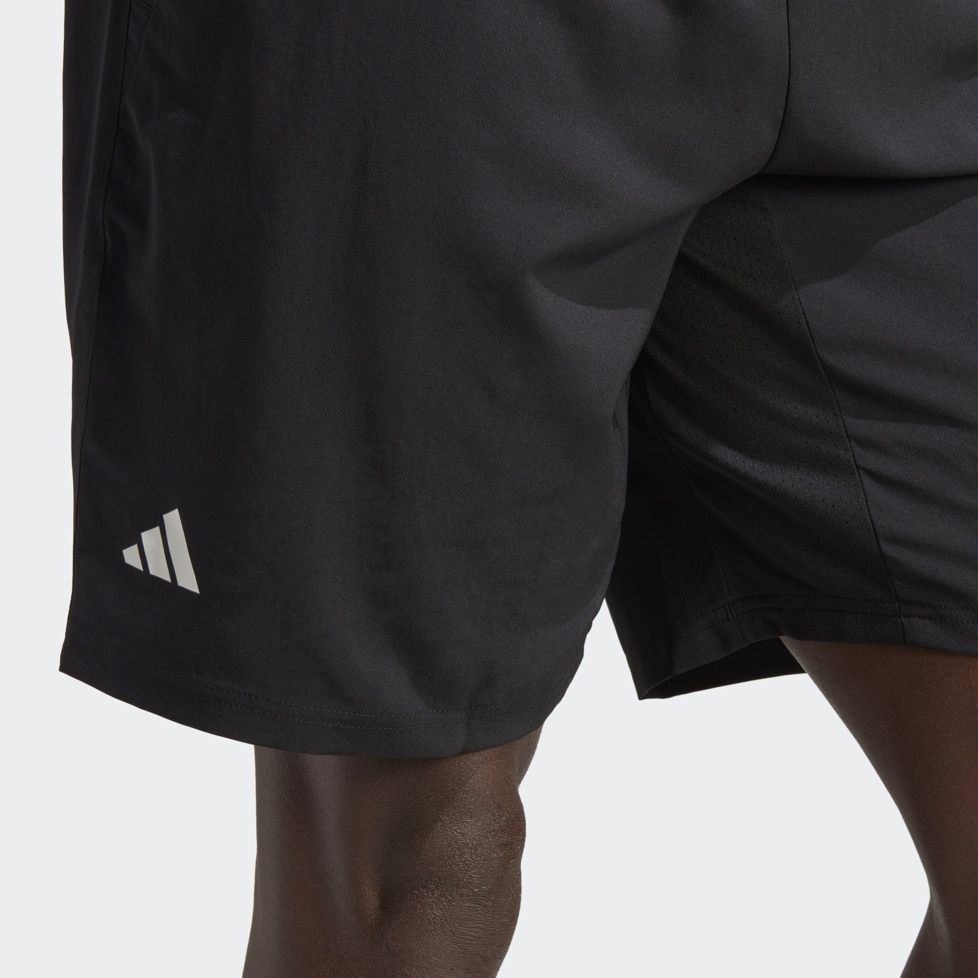 adidas Black 3-STREIFEN CLUB Performance Funktionsshorts TENNIS SHORTS