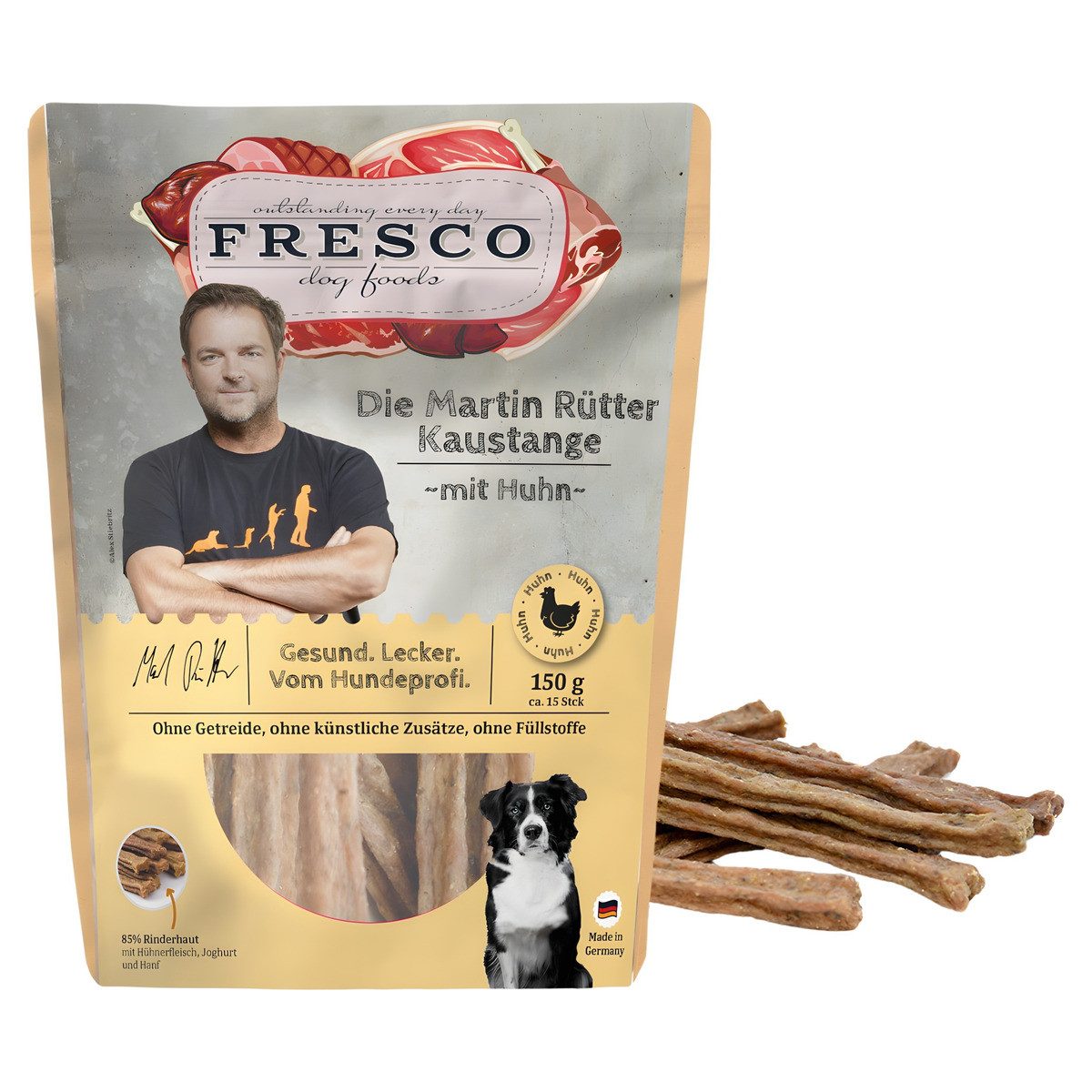 Fresco Dog Die Martin Rütter Kaustange mit Huhn 150 g, Snack für: Hund