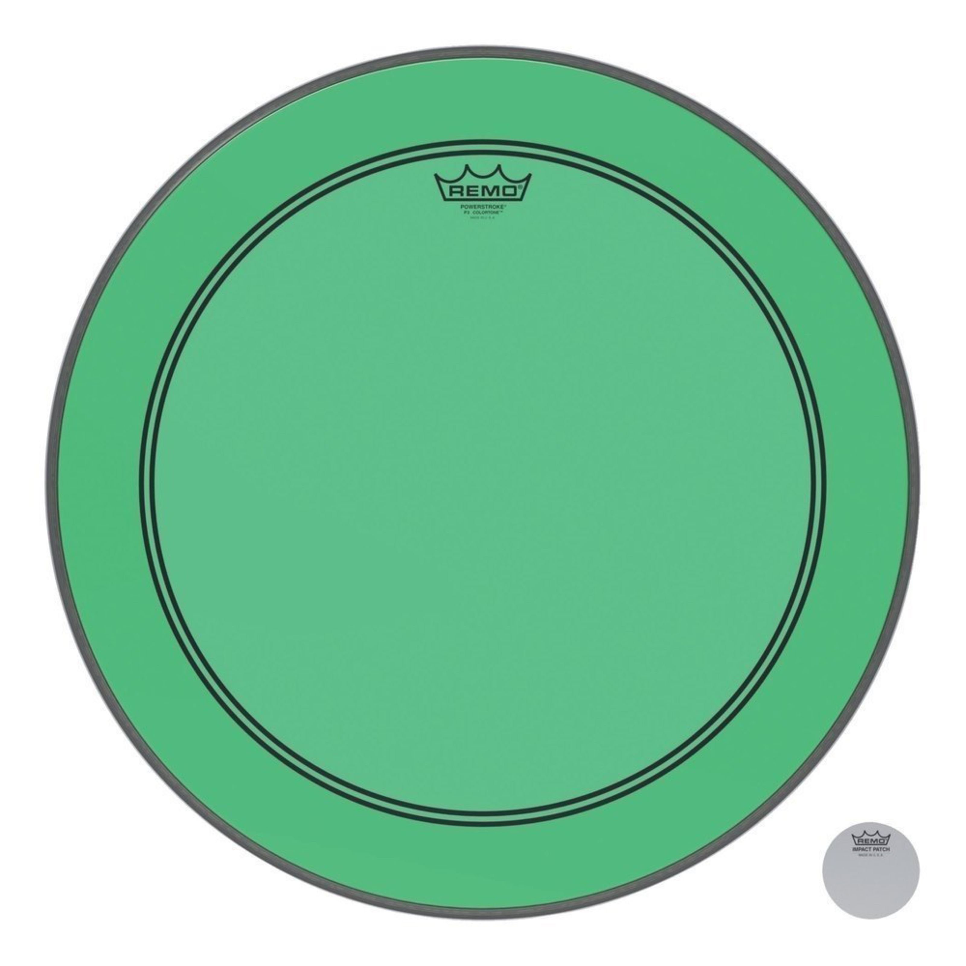 Remo Bass Drum, Powerstroke 3 Colortone 20" Grün